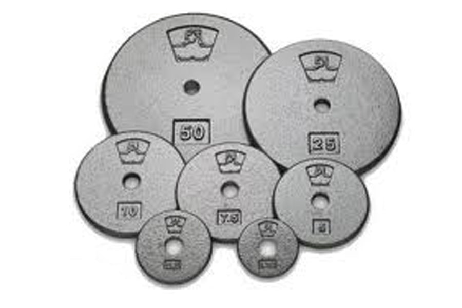 Warrior Cast Iron Standard Weight Plates - 1lb to 45lb Set for Strength Training & Home Gym Workouts | Perfect for Weightlifting, CrossFit & Fitness Enthusiasts