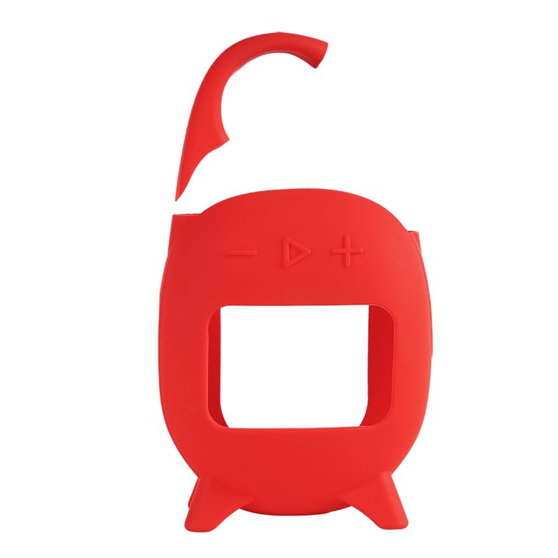 JBL Clip 5 Silicone Protective Case - Shockproof Cover for JBL Clip 5 Bluetooth Speaker | Durable & Portable Design (Red) | Perfect for Outdoor Adventures, Travel & Daily Use