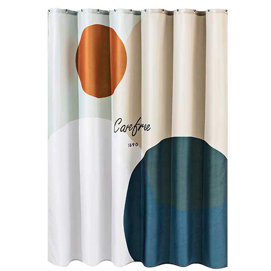 TXXMM Thickened Waterproof Shower Curtain - 200x180cm Mold Resistant Bathroom Partition with Hooks - Perfect for Bathroom, Dorm, Apartment & Hotel Use
