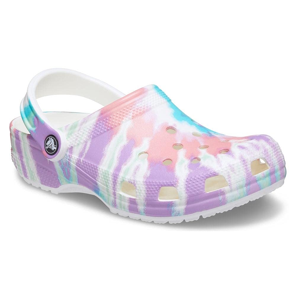 Crocs Classic Solar Rainbow Clogs | Comfortable Unisex Slip-On Shoes for Men & Women | Perfect for Beach, Pool, Garden & Casual Wear