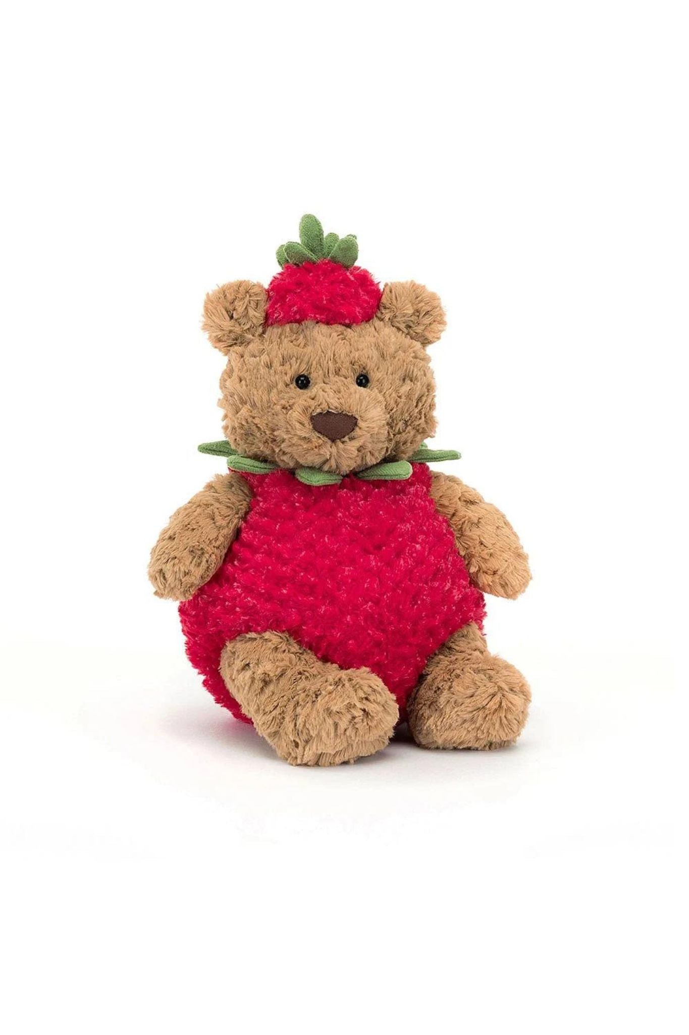 Bartholomew Bear Plush Toy - Soft & Cuddly Strawberry Jellycat Stuffed Animal for Kids | Perfect Gift for Birthdays, Baby Showers & Nursery Decor