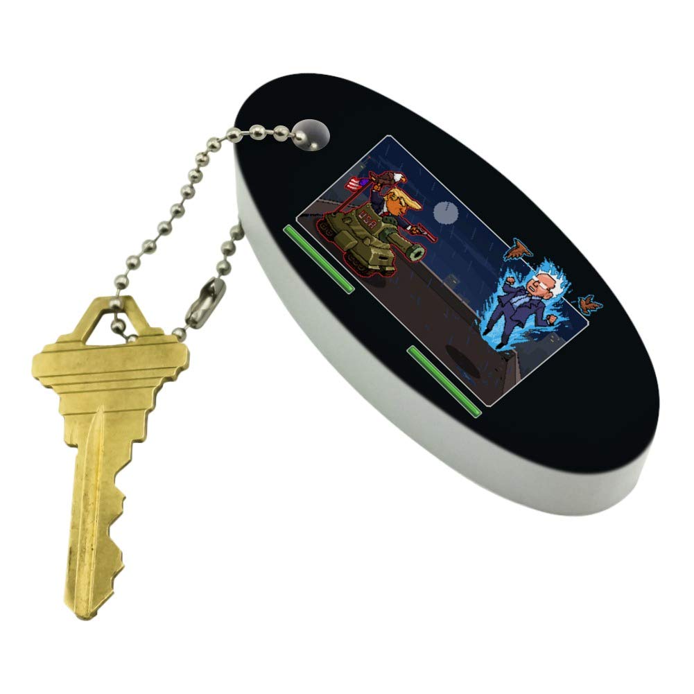 Trump vs Sanders Keychain - Foam Fishing Buoy Float for Boats & Keys