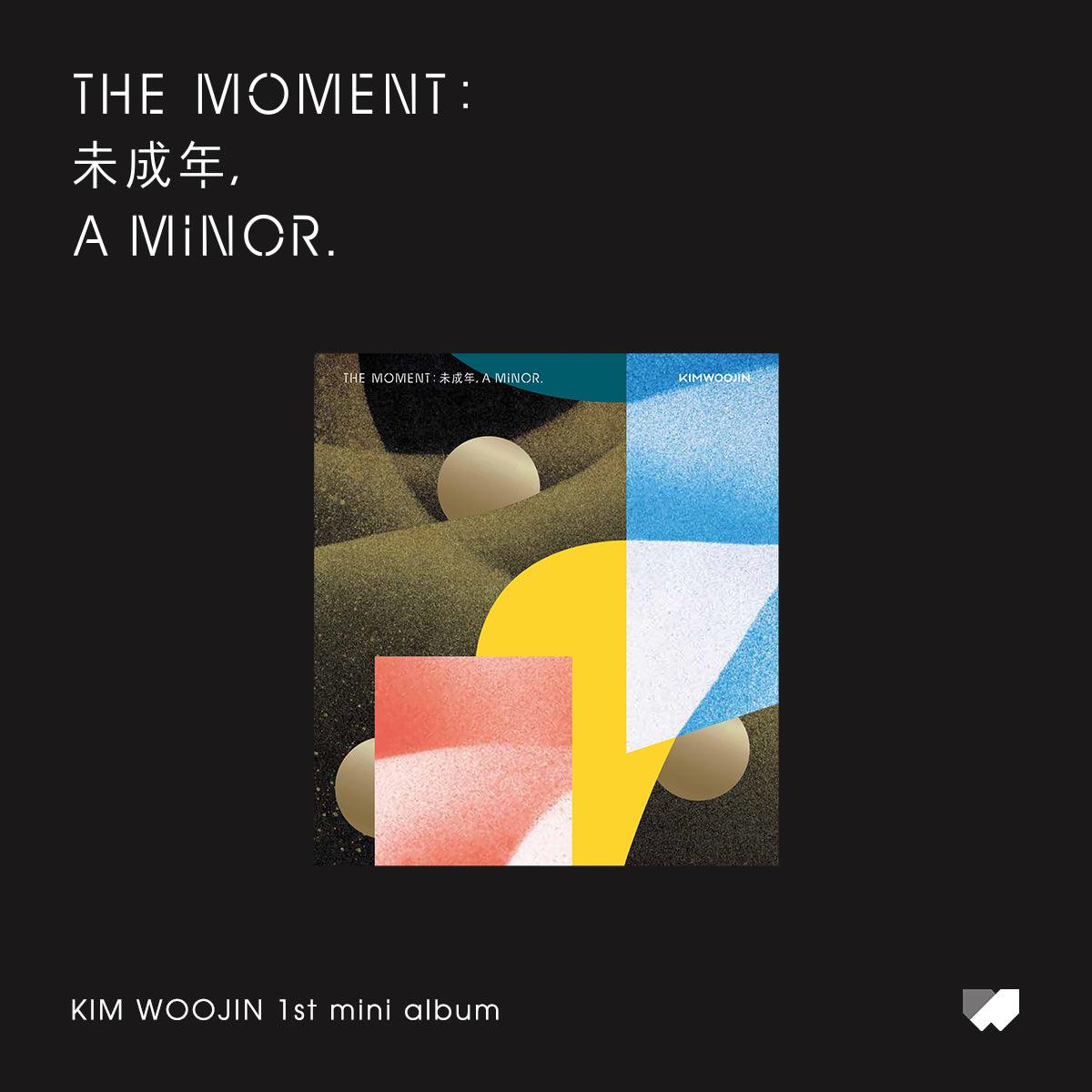 KIM WOOJIN 1ST MINI ALBUM 'THE MOMENT : , A MINOR' - Kpop Music CD for Fans, Collectors & Gift Giving - Perfect for Birthdays, Anniversaries & Special Occasions