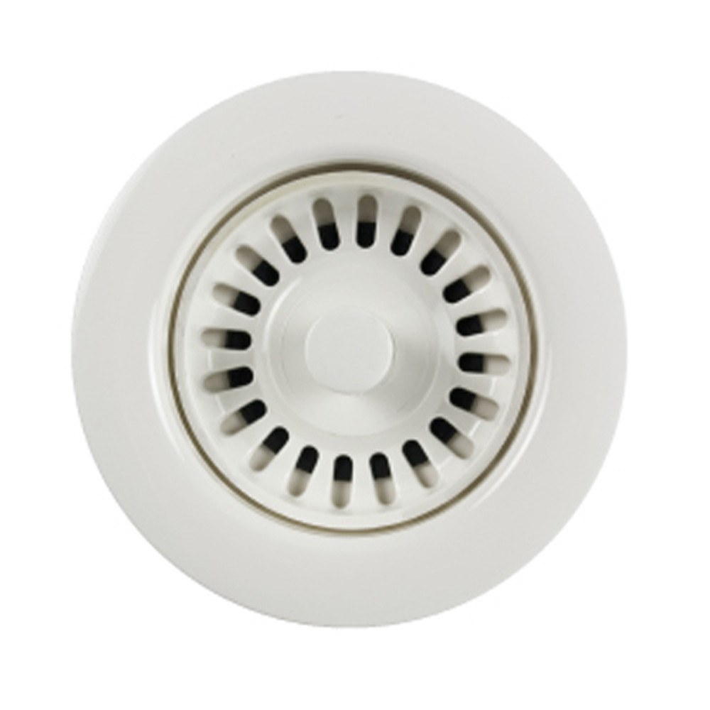 Houzer 190-9261 3.5 Inch White Kitchen Sink Strainer - Perfect for Food Waste Disposal & Drain Protection in Home & Commercial Kitchens