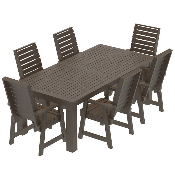 Glennville 7-Piece Dining Set - Modern Wooden Table & Chairs for Kitchen, Dining Room, Patio | Perfect for Family Meals & Entertaining Guests