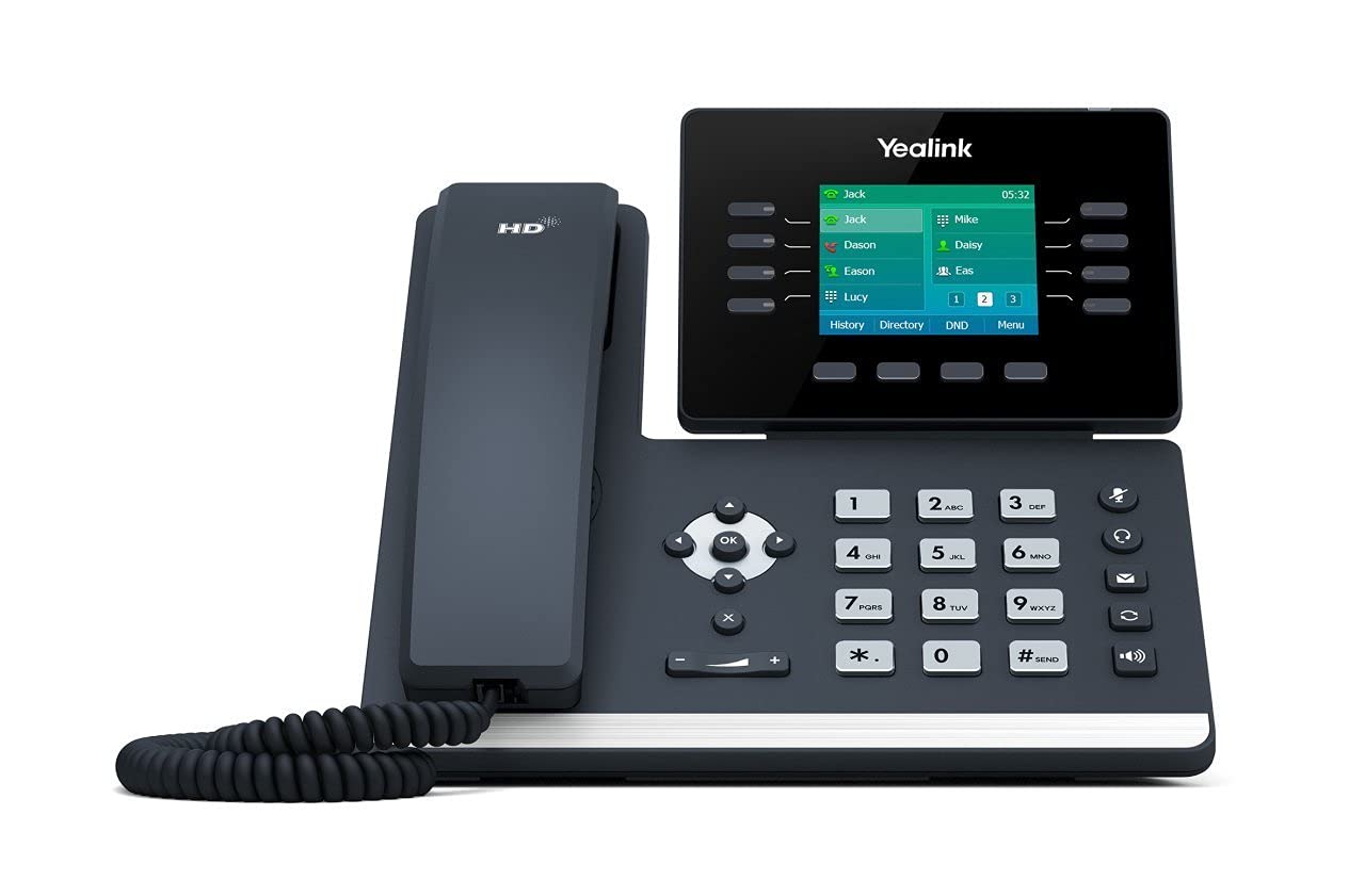 Yealink SIP-T52S Gigabit 12-Line VoIP WiFi Business Desk Phone with 2.8