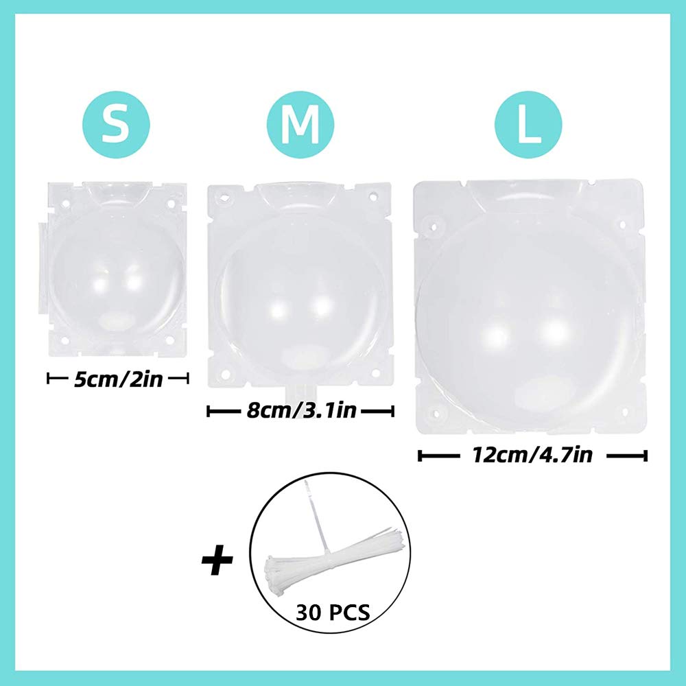 Reusable Air Layering Pods for Plant Rooting - High Pressure Propagation Ball Grafting Device, Transparent Root Controller Box (2