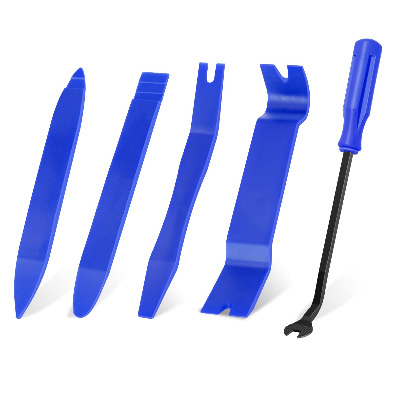 GLK 5-Piece Auto Trim Removal Tool Set - Plastic Pry Kit for Car Door Panels & Fasteners - Durable Clip Remover for Auto Detailing & DIY Car Repairs