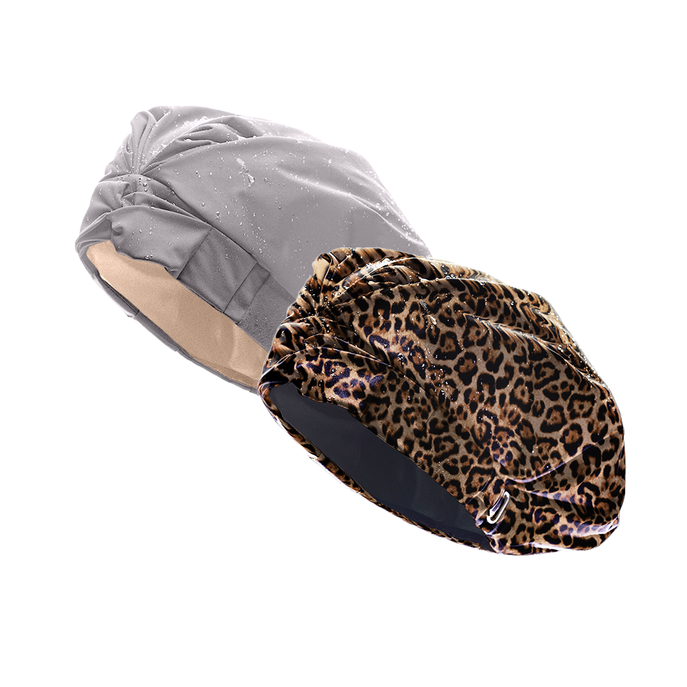 BOGO 50% Off - Hairbrella Satin Lined Shower Cap XL - Extra Large Waterproof Hair Protection for Bath & Shower - Perfect for Curly, Natural, or Long Hair Care