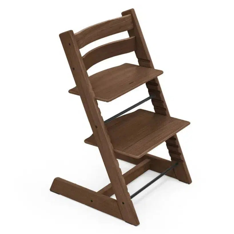 Stokke Tripp Trapp High Chair with Baby Set - Adjustable Wooden Chair for Kids & Toddlers - Oak Warm Brown - Perfect for Dining, Feeding, and Learning Activities