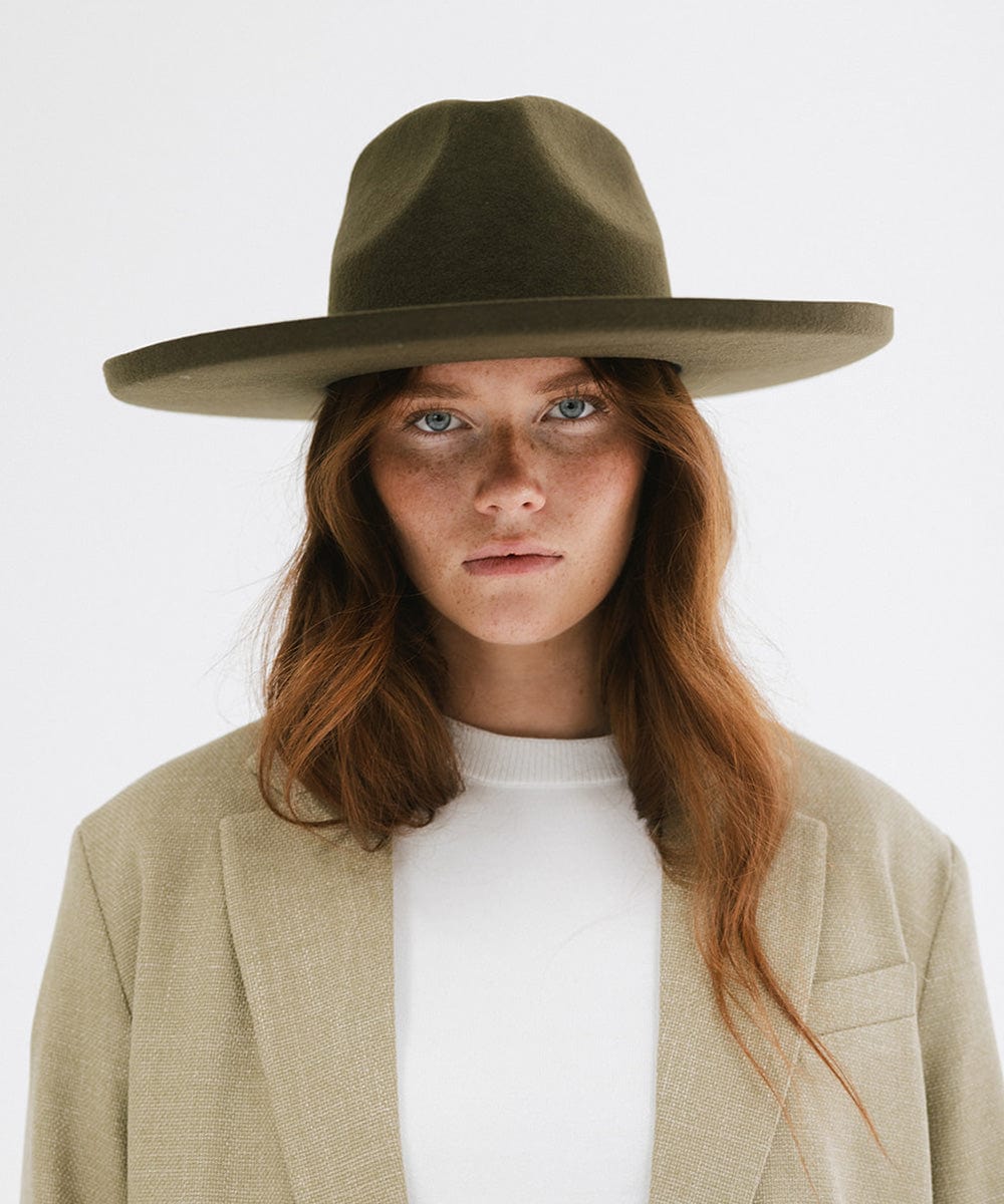 Amelia Pencil Brim Fedora Hat for Women - Stylish Wide Brim Sun Hat for Outdoor, Beach, and Summer Fashion