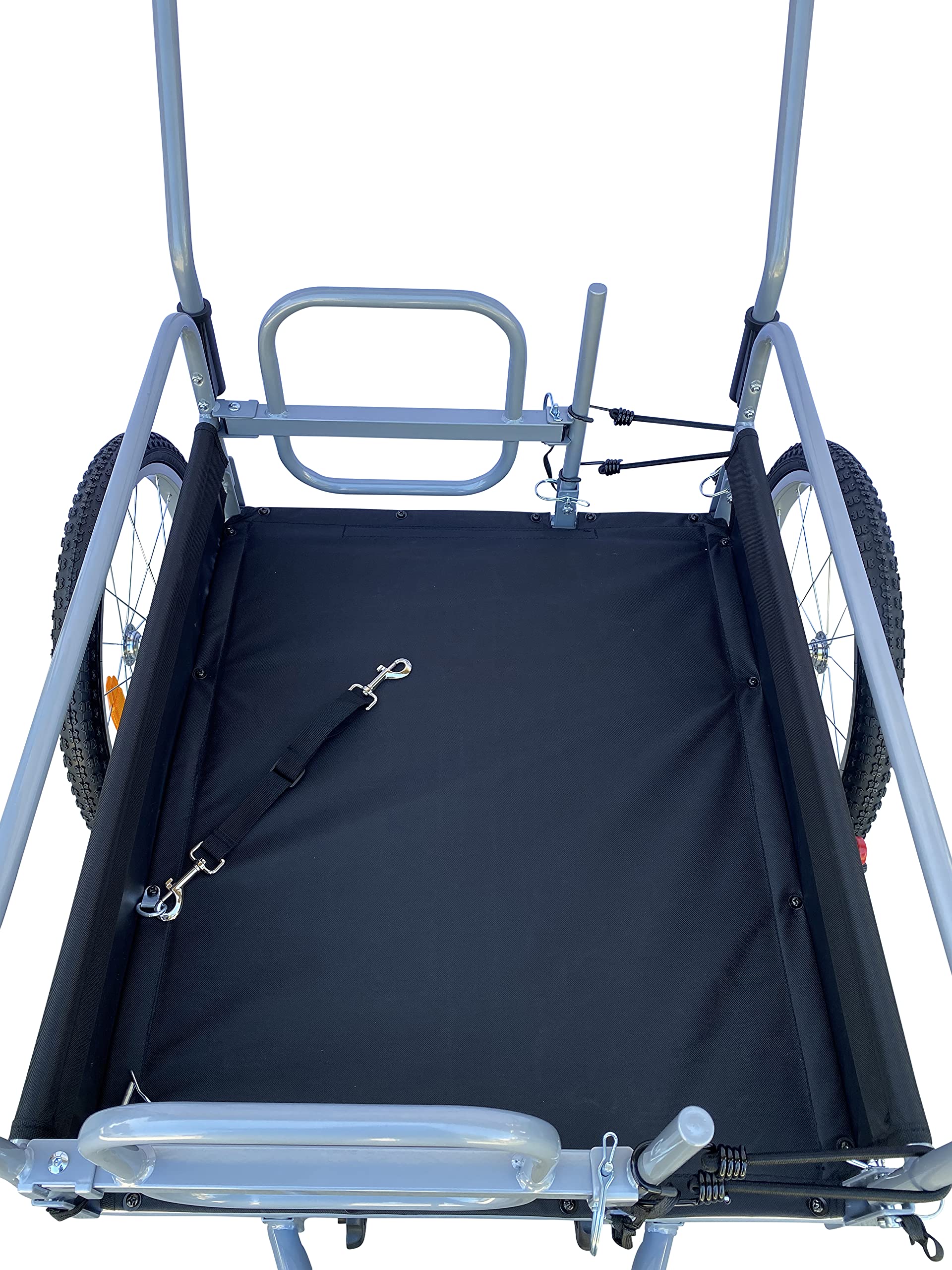 Booyah’s All-Terrain Cargo Stroller & Bike Trailer - Heavy Duty Suspension for Beach, Sports, and Outdoor Adventures - Perfect for Family Outings, Grocery Hauling, and Active Lifestyles