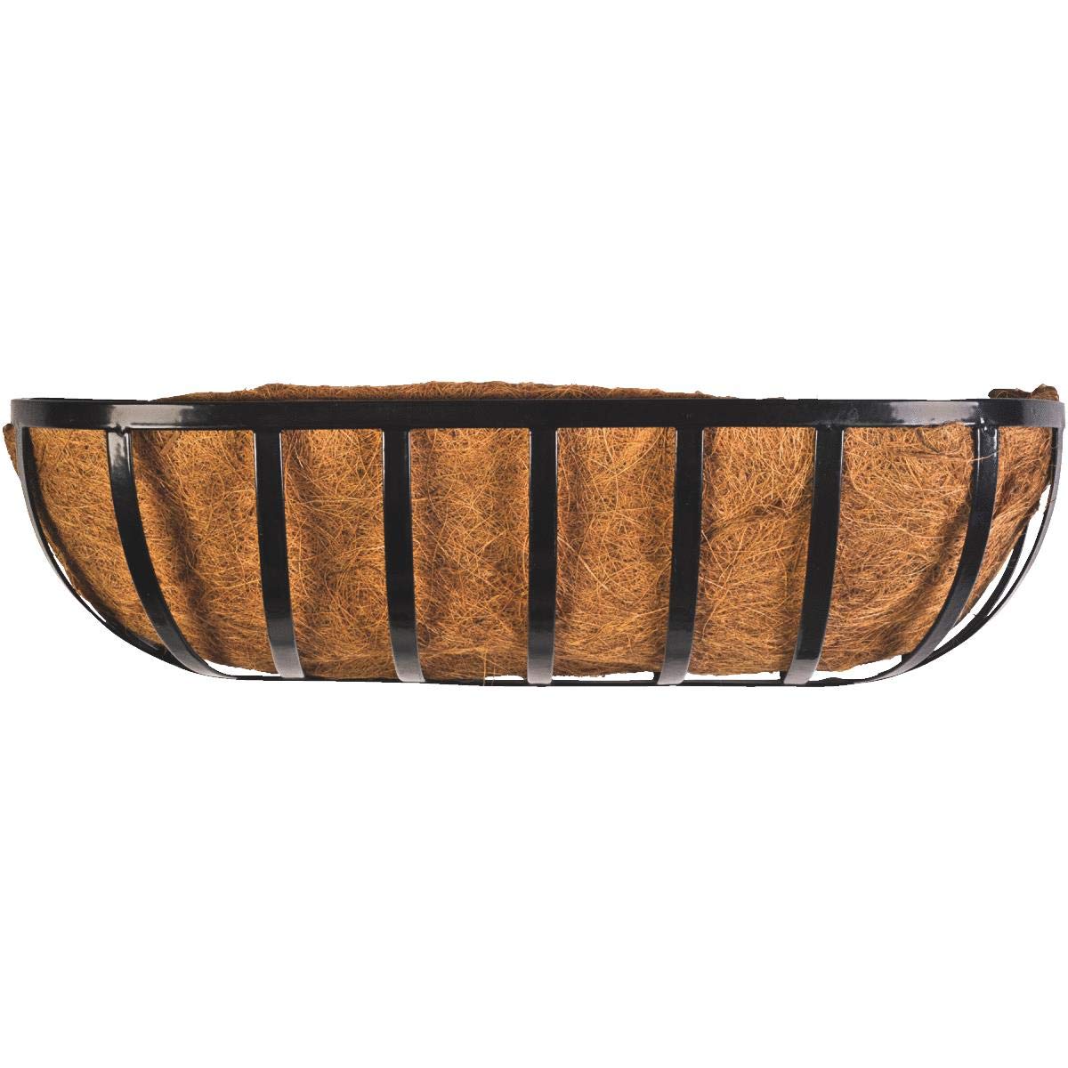 CobraCo HTR24-B 24-Inch Black English Horse Trough Planter - Perfect for Garden, Patio, and Farmhouse Decor