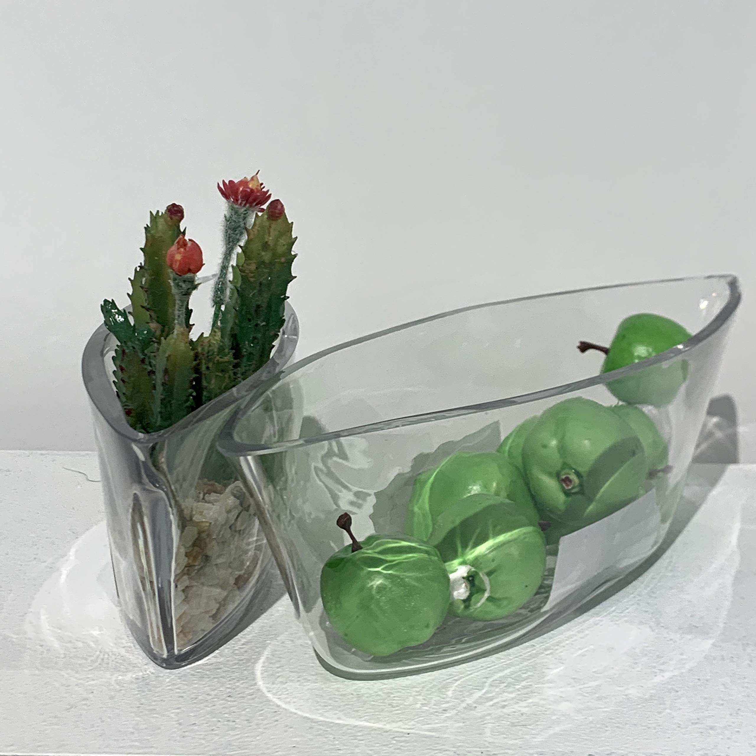 WGV Clear Glass Candle Holder - 8.25
