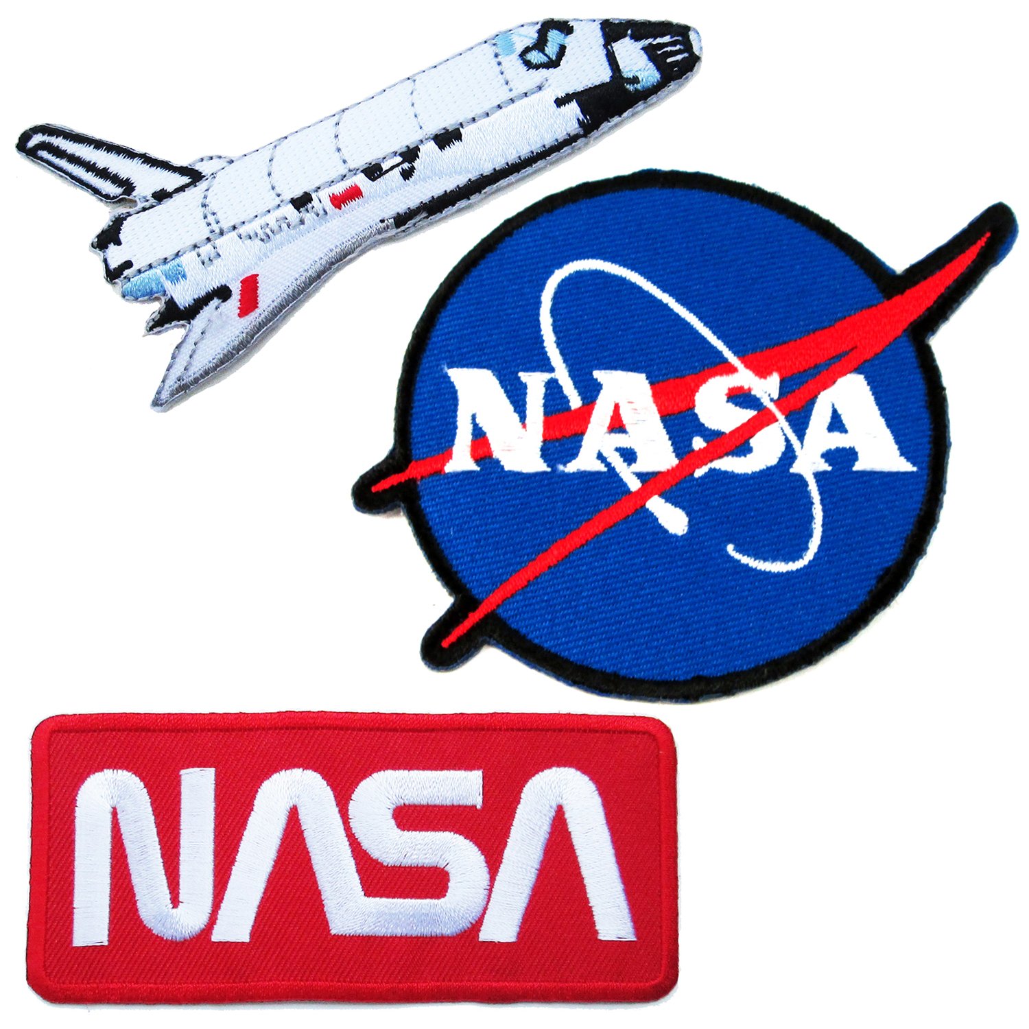 NASA Iron On Patches #5 - Super Save Pack (10-Piece Set) | Space-Themed Embroidered Badges for Jackets, Backpacks & DIY Crafts | Perfect for Astronaut Fans, Cosplay & Costume Design