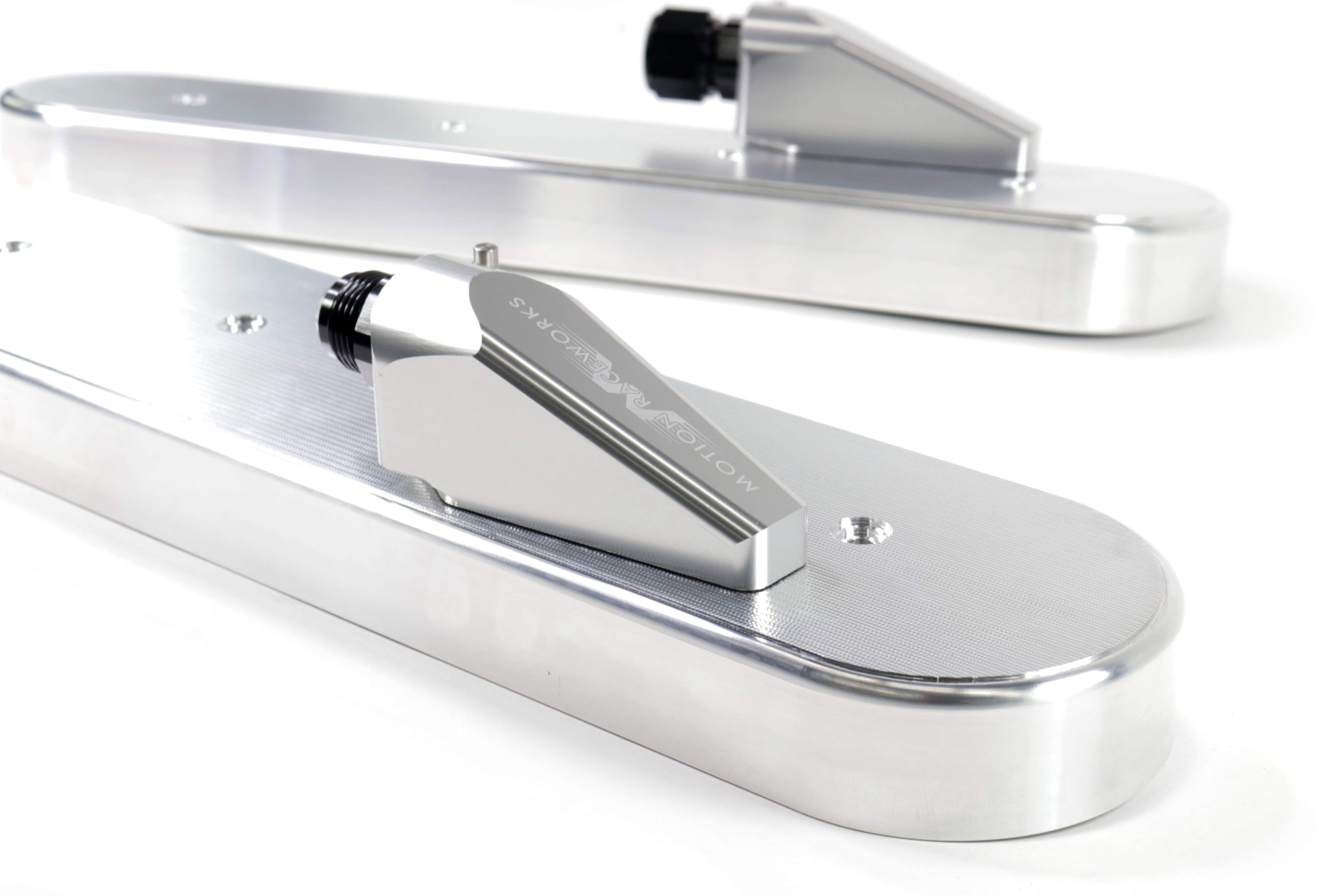 LS Race Billet Aluminum Valve Covers with Motion Quick Release Breathers - High Performance Engine Upgrade for Chevy, Ford, Dodge Muscle Cars & Hot Rods