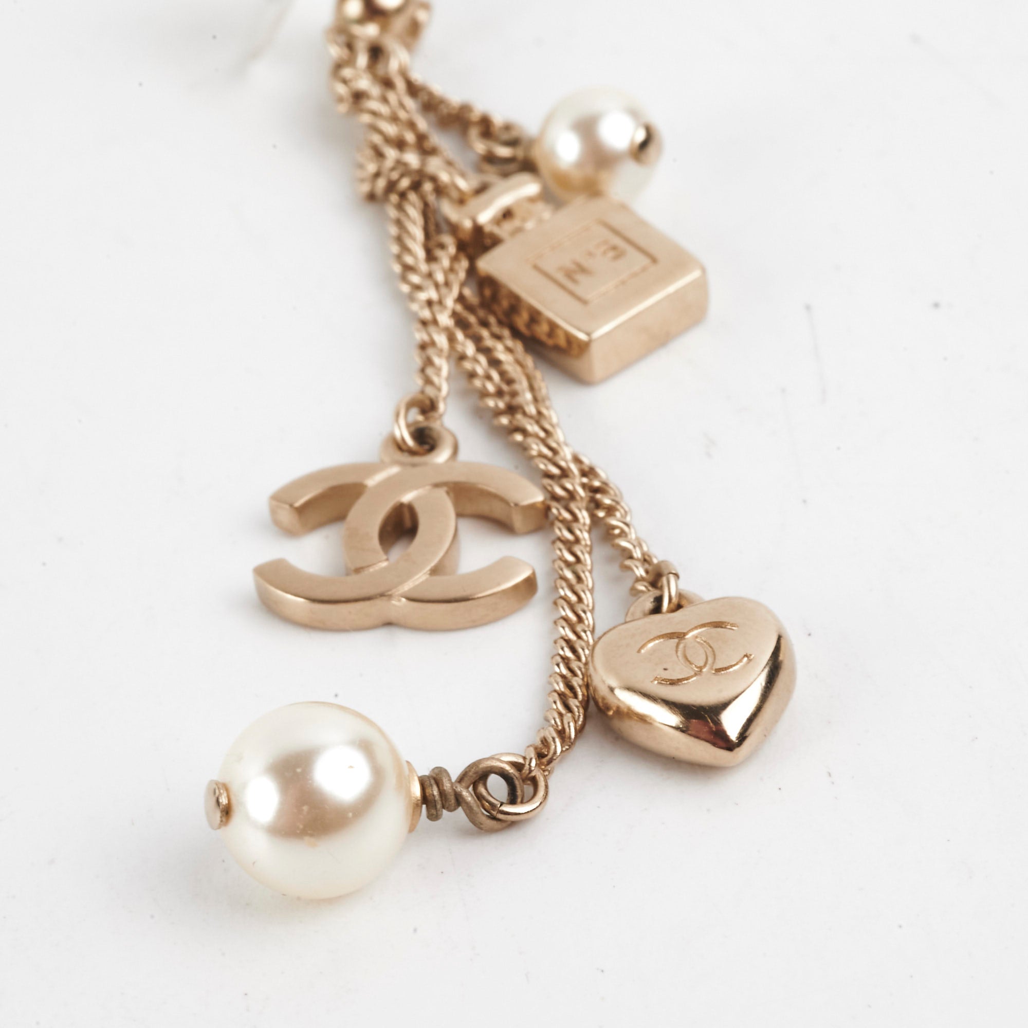 Chanel Drop Earrings for Women - Luxury Pearl & Crystal Dangle Earrings - Elegant Evening Party & Wedding Jewelry Gift