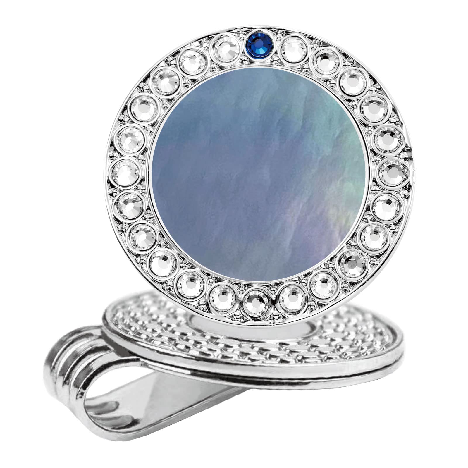Pearl Crystal Golf Ball Marker Hat Clip - Premium Golf Accessories for Women, Ideal Golf Gifts & Tournament Prizes | Perfect for Golf Course, Driving Range & Outdoor Sports