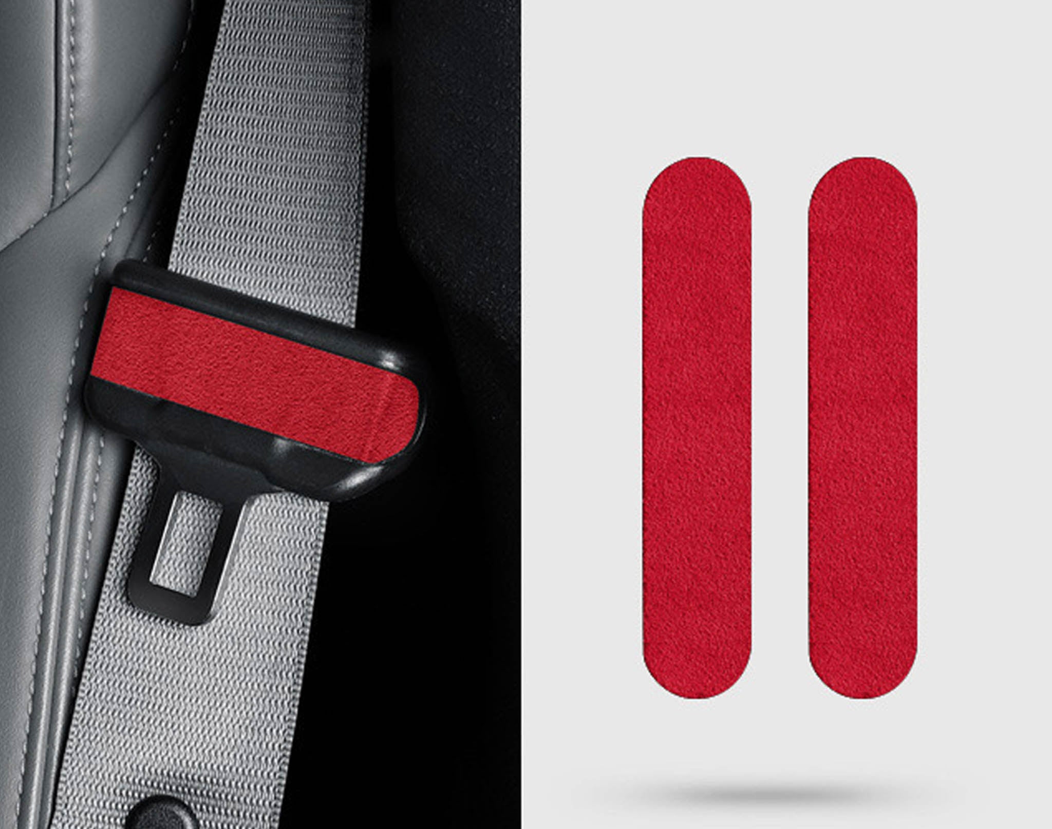 Premium Tesla Alcantara Seat Belt Wrap Sticker - Soft & Durable Protection for 2024+ Model 3 & 2025+ Model Y | Luxury Interior Upgrade for Comfortable Driving & Enhanced Safety
