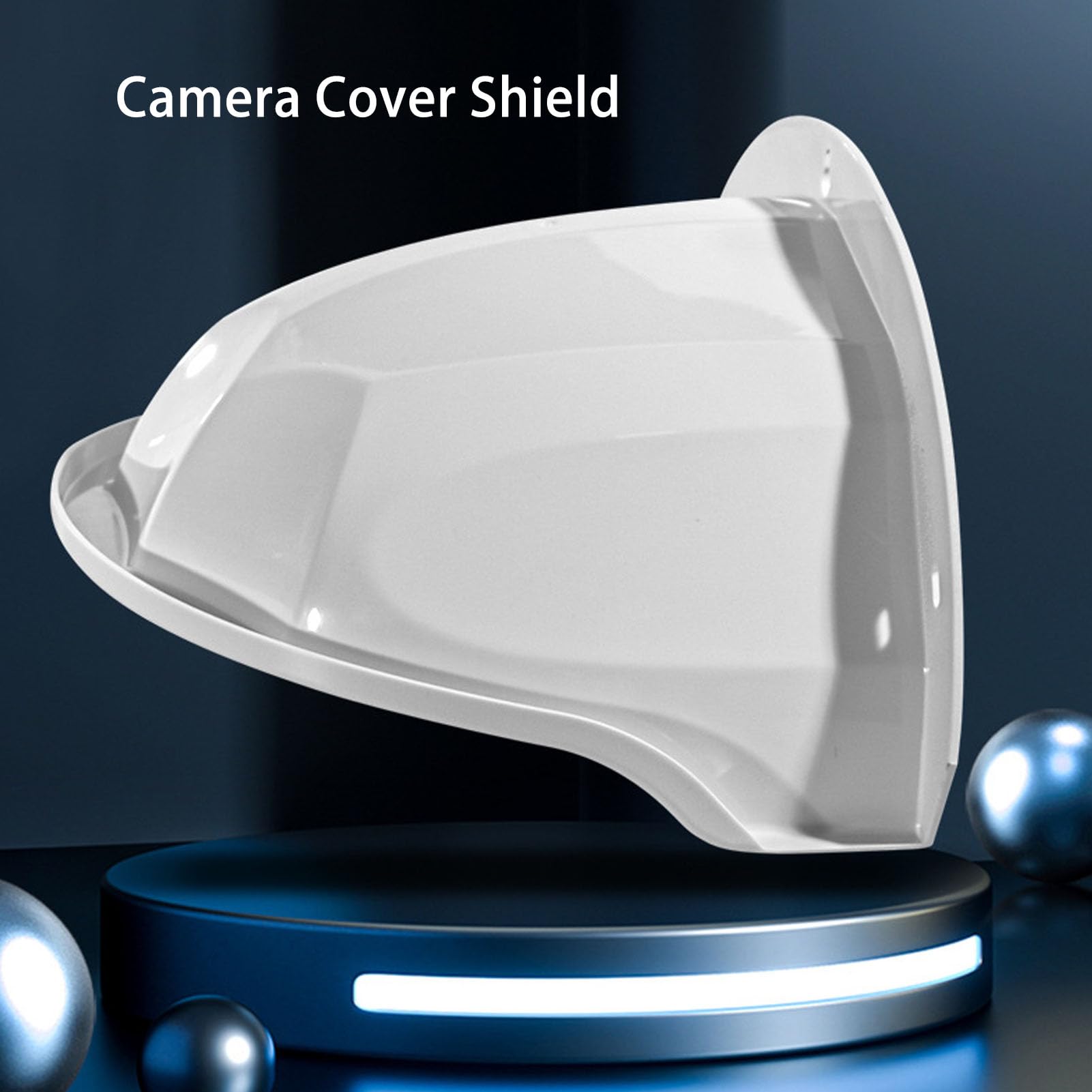 Universal Sun Rain Shade Camera Cover - Weatherproof Outdoor CCTV Camera Top Cover for Surveillance Protection - Durable White Camera Shield Roof for Home Security & Weather Protection - Perfect for Backyard, Garage & Business Surveillance Systems