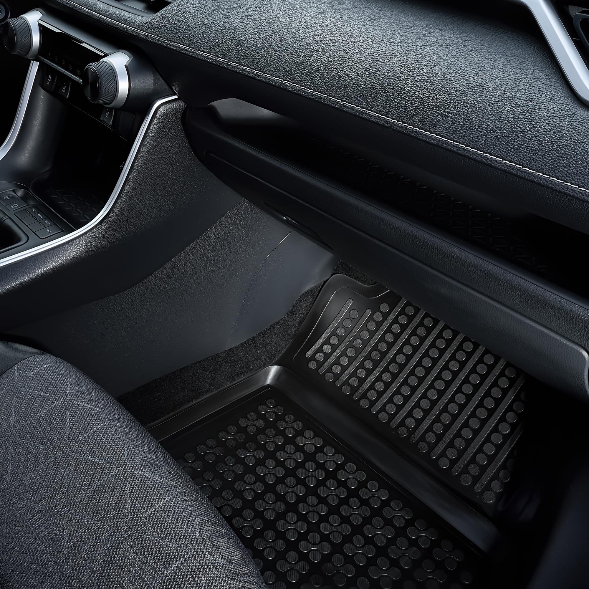 Premium Custom Fit All-Weather Rubber Floor Mats for 2007-2013 BMW 3 Series E92 Coupe - Anti-Slip Heavy Duty Car Mats for Winter, Rain & Snow Protection - Black Tailored Design for Perfect Fit
