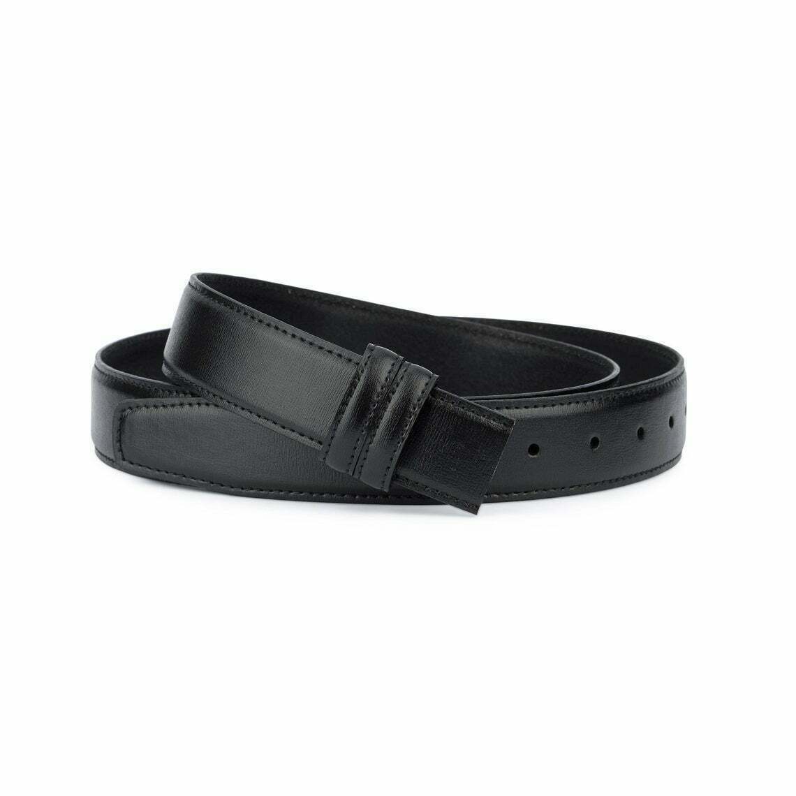 Premium Genuine Leather Belt for Men - Black 35mm Replacement Strap Compatible with Montblanc - Size 40 - Perfect for Business, Office & Formal Occasions