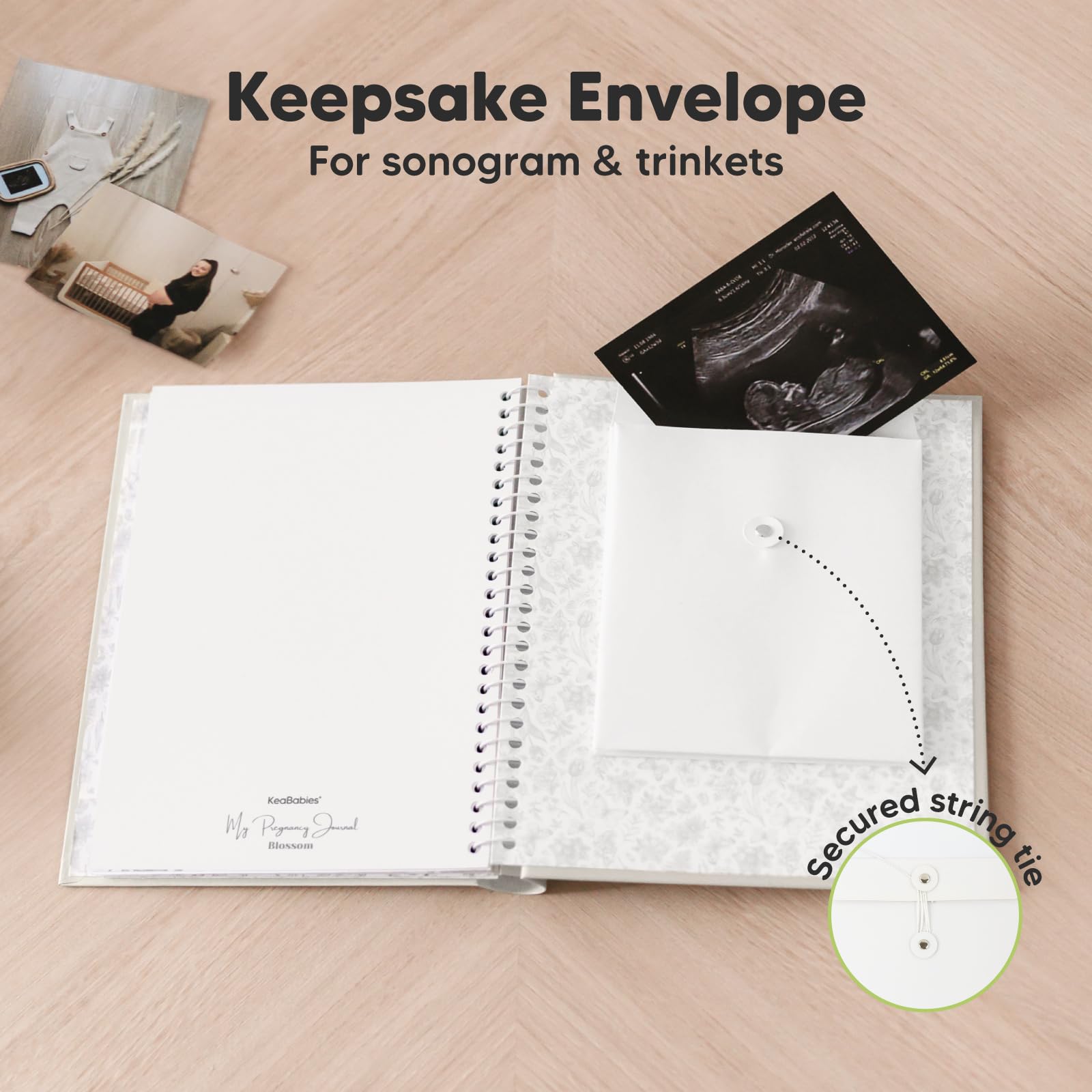 Pregnancy Journal & Memory Book - 80 Page Hardcover Baby Book for Expecting Moms | First Time Mom Gift Idea | Pregnancy Announcement & Baby Album | Perfect Baby Shower Gift for New Mothers | Track Pregnancy Milestones & Create Lasting Memories (Clay Cover)