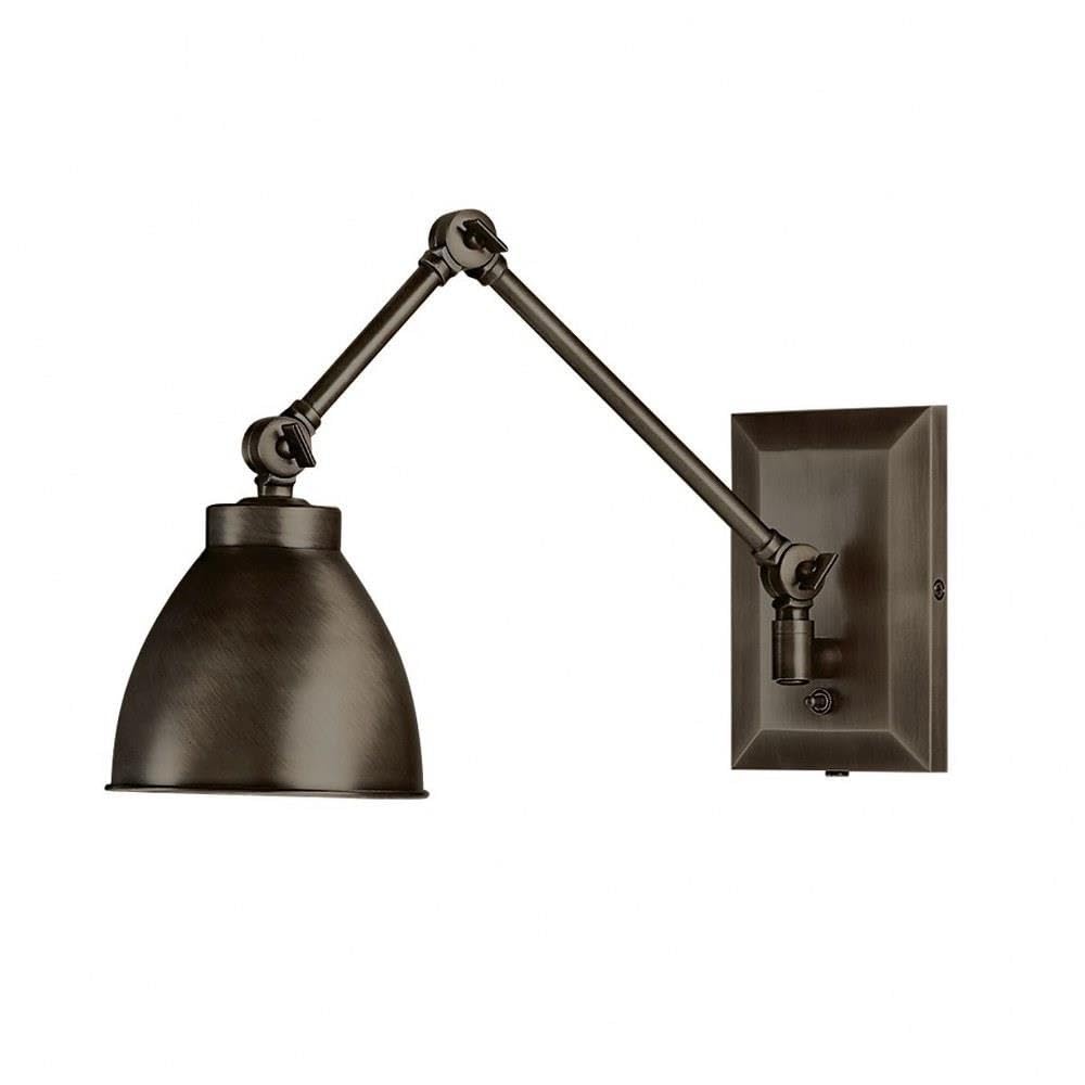6.75 Inch Modern Wall Sconce Light Fixture - Brushed Nickel Finish for Bedroom, Hallway & Living Room Lighting Decor