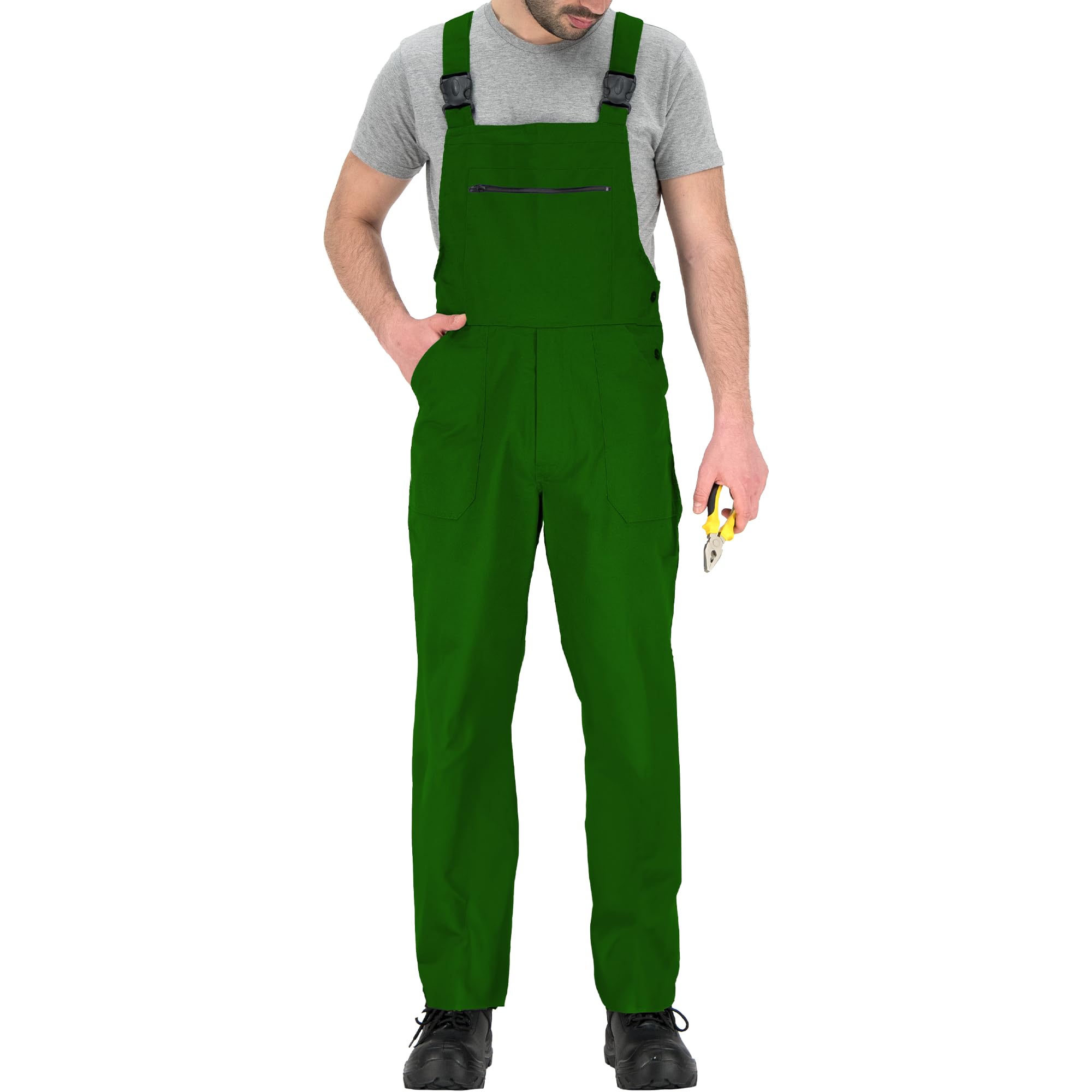 BWOLF Slater Men's Work Dungarees - Durable Work Trousers for All Seasons | Protective Overalls for Construction, Carpentry & Farming | Sizes S-4XL