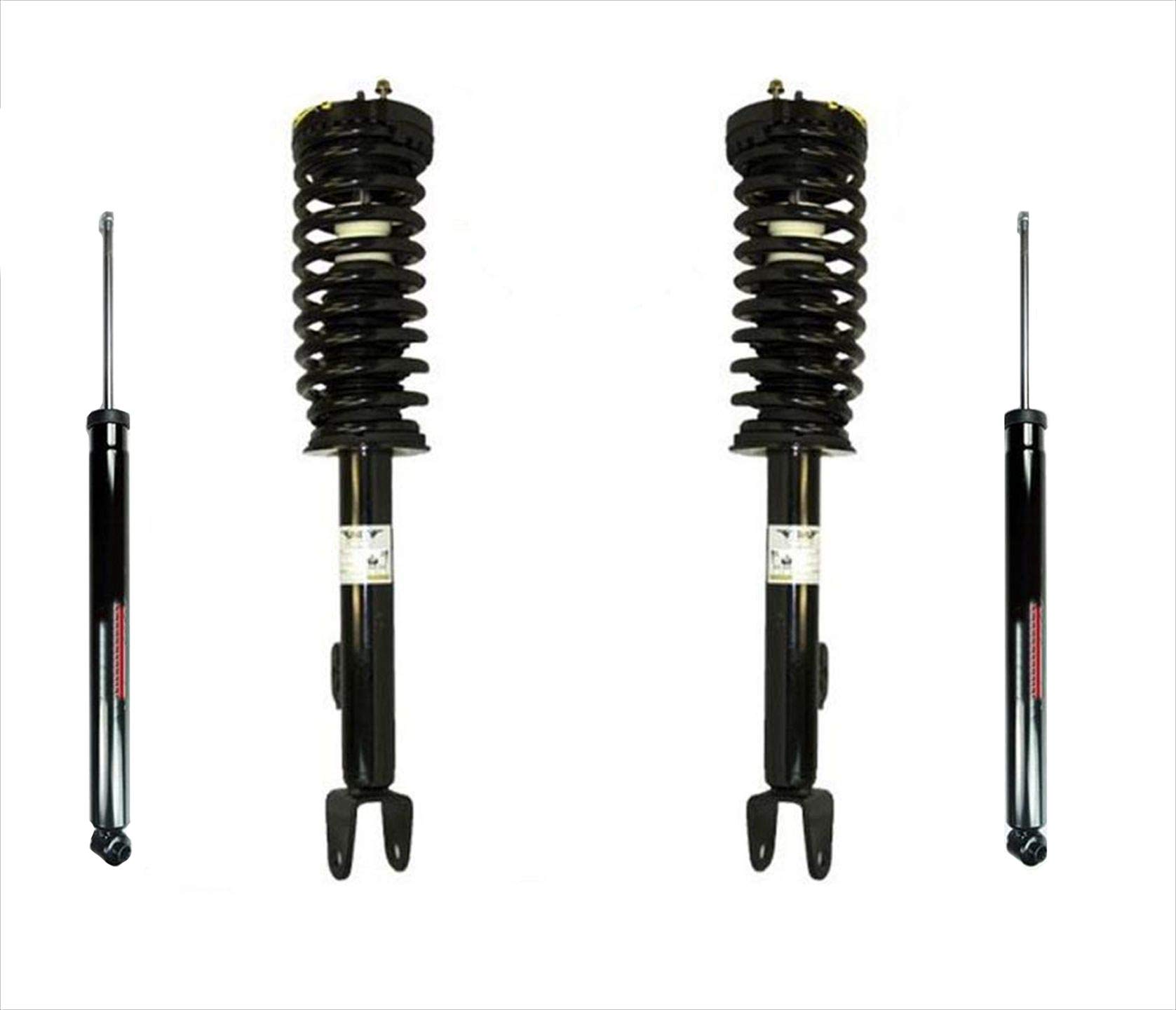 High-Quality Front Coil Springs Struts & Rear Shocks Replacement Kit for 2005-2010 Dodge Charger 5.7L RWD - Perfect for Smooth Ride & Enhanced Suspension Performance
