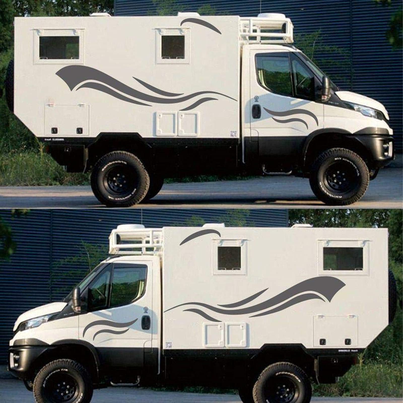 Premium Car Vinyl Stripes Graphics Stickers Decals Kit - Custom Decals for RV, Trailer, Camper, Motorhome & Vehicles - Easy to Apply, Durable & Weatherproof - Perfect for Customizing Your Ride, Home Decor & Outdoor Adventures