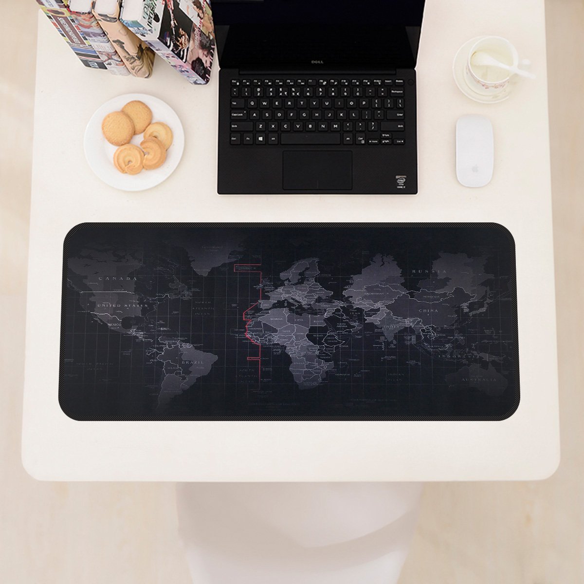 Qisan XXL Gaming Mouse Pad 31.5x11.8 Inches - Non-Slip Rubber Base Extended Mouse Mat for PC, Laptop & Computer Desk - Waterproof Keyboard Pad for Office, Work & Gaming - Perfect for Esports, Streaming & Home Office Setup