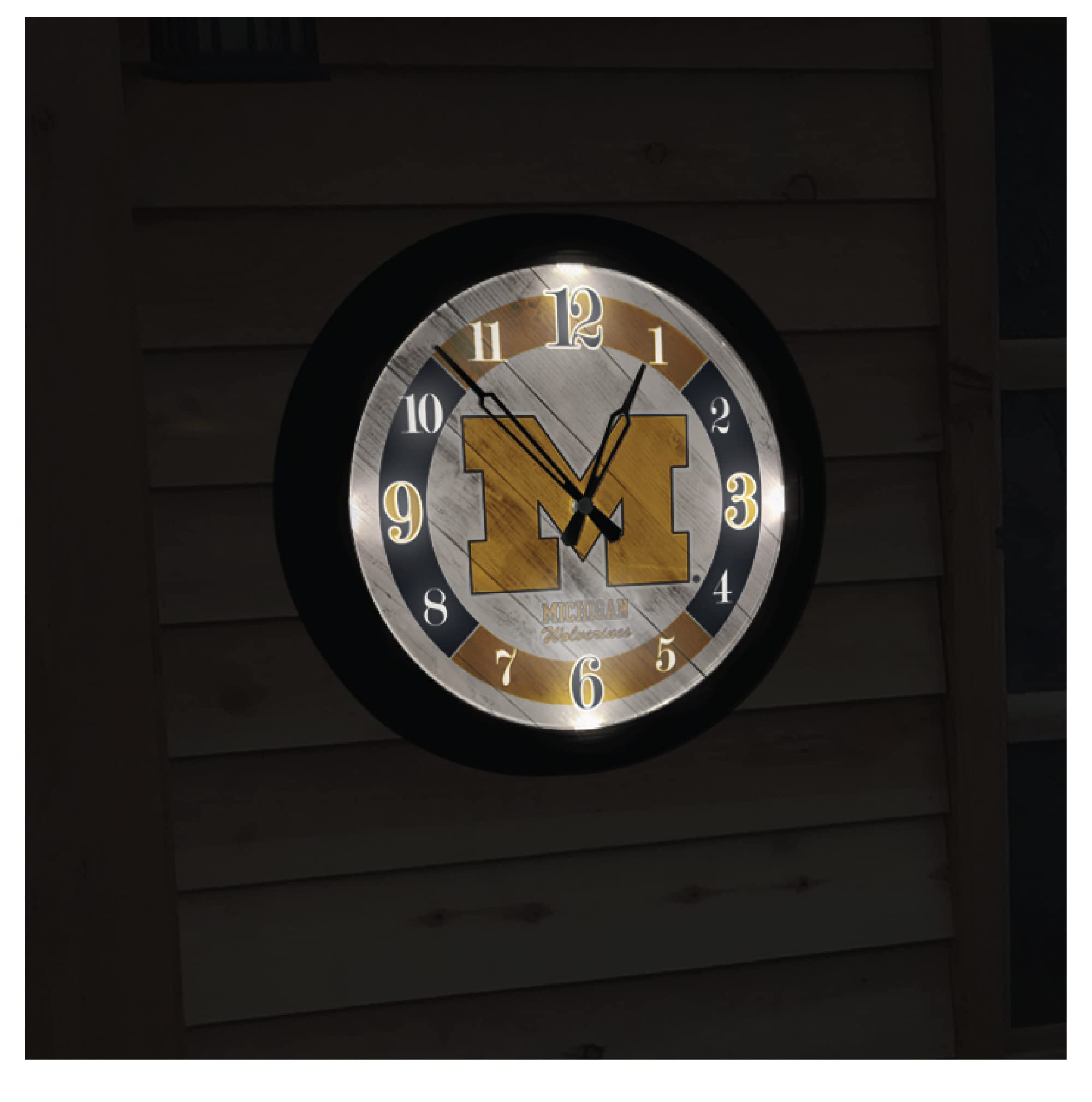 Holland Bar Stool Co. Long Beach State University Themed Indoor Outdoor LED Wall Clock - Perfect for Dorm, Game Room, Office & Patio Decor