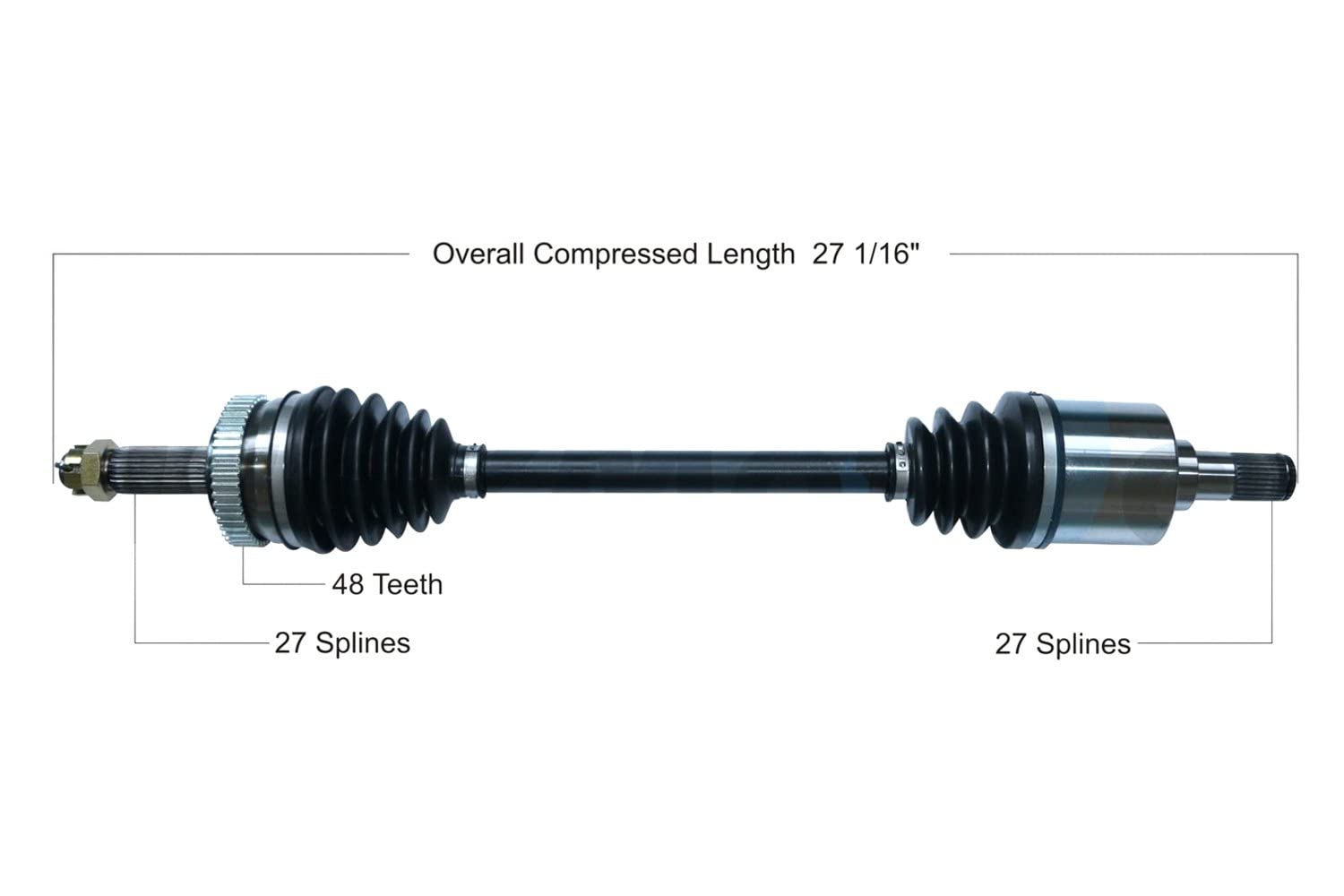 KA-8089 Front Driver Side CV Axle Shaft - Replacement CV Joint Axle for Smooth Driving | Perfect for Honda, Toyota, Nissan Vehicles | Ideal for Off-Road, Daily Commute & Performance Upgrades