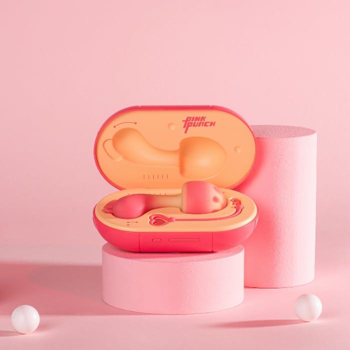 **Pink Punch Sunset Mushroom Vibrator - Mini Clitoral Stimulator for Women & Couples, Rechargeable Waterproof Adult Toy for Solo Play & Partner Fun**    *(Perfect for Travel, Discreet Use, and Enhancing Intimacy with Your Partner)*