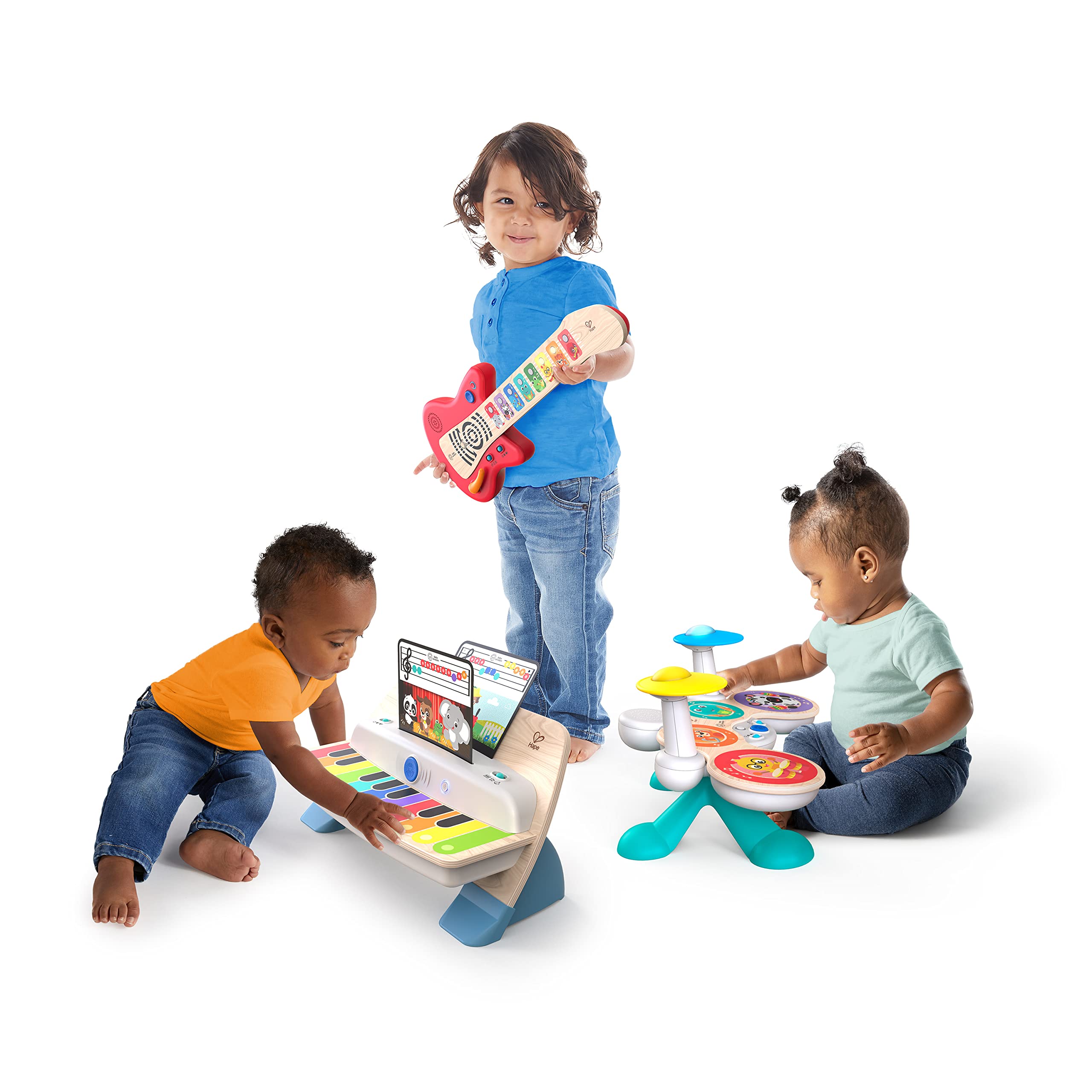 **Baby Einstein Together in Tune Piano & Guitar Bundle – Safe Wireless Wooden Musical Toys for Toddlers 6+ Months – Magic Touch Technology – Multicolor – Perfect for Early Learning & Playtime Fun**