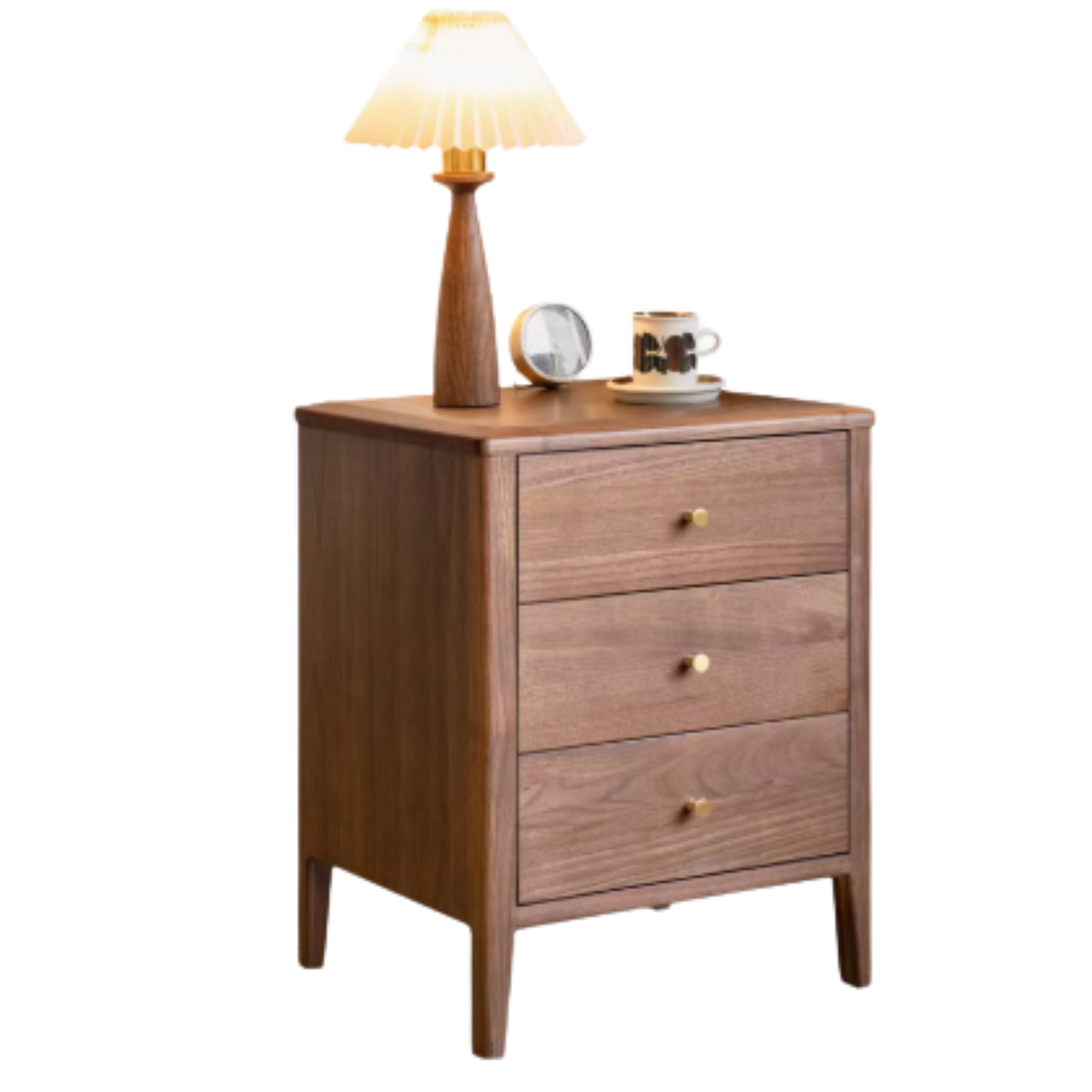 15x13.4x19.5 inch / 38x34x49.5сm / Rich dark walnut color / Black walnut Nightstand