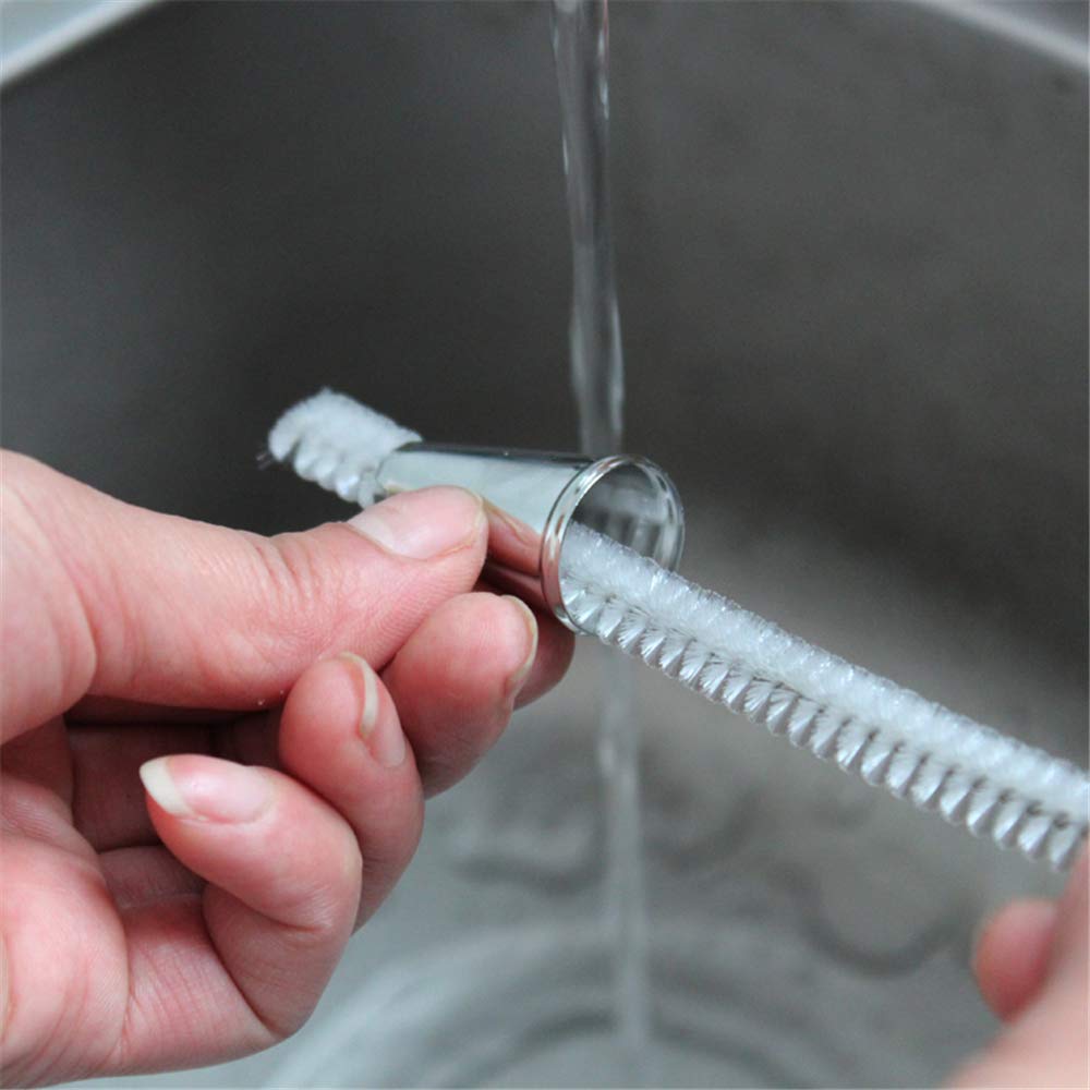 Nylon Tube Spiral Cleaning Brush Set - Perfect for Straws, Glasses, Keyboards & Jewelry Cleaning | Multi-Purpose Household & Travel Cleaning Tool