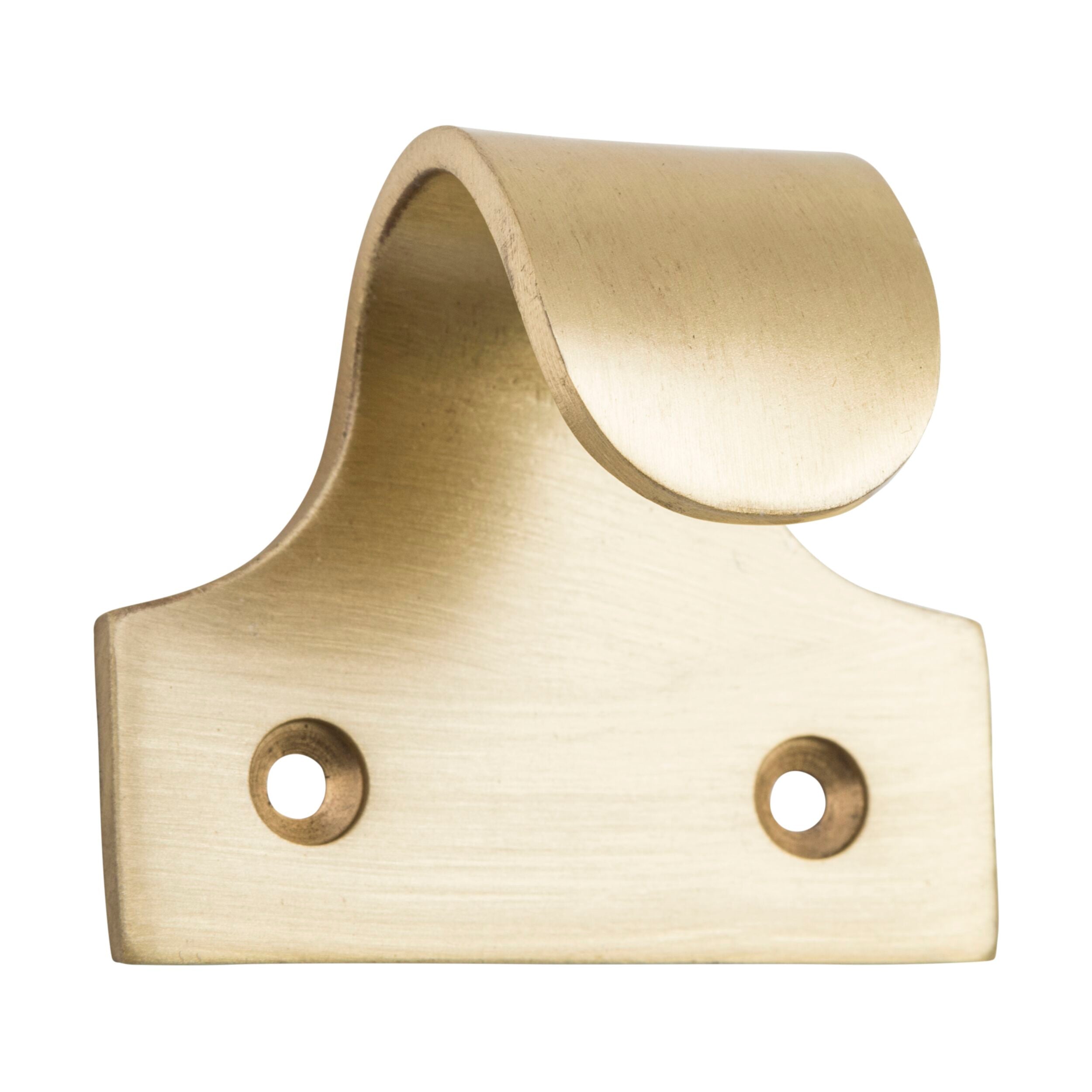 Classic Large Satin Brass Sash Lift 6669 - 41mm Height x 48mm Width x 30mm Projection - Perfect for Windows, Doors, and Cabinets Hardware Upgrade