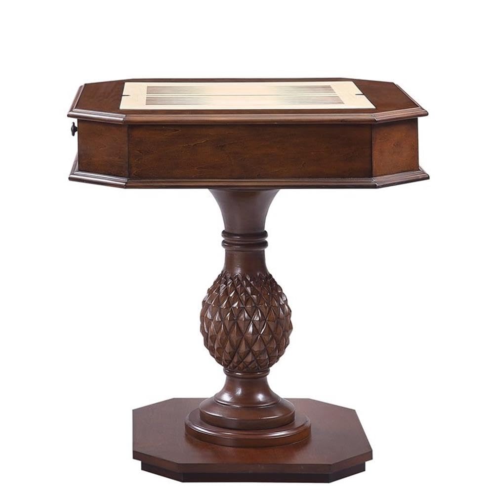 Acme Bishop II Premium Cherry Wood Game Table - Perfect for Poker, Board Games & Family Game Nights