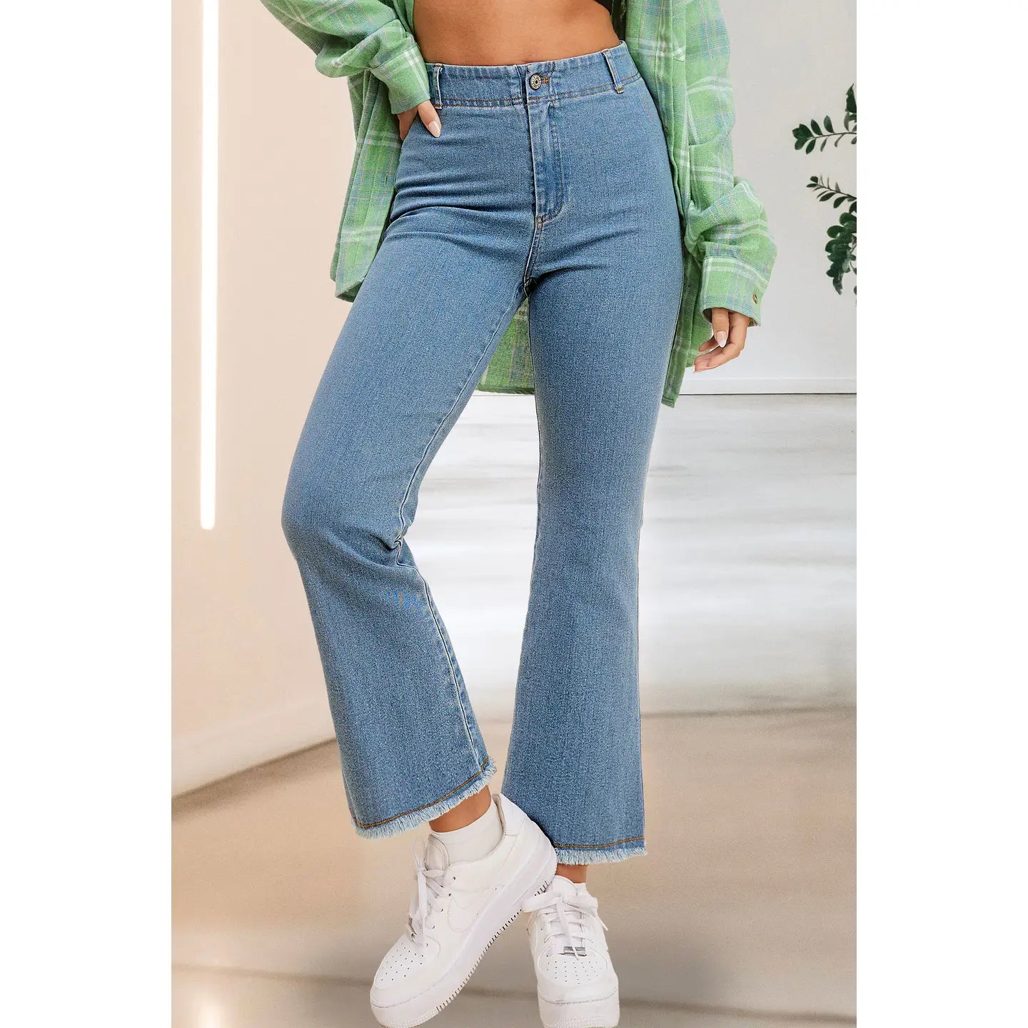 Flare Jeans for Women - High Waisted Stretch Denim Bootcut Pants | Perfect for Casual Wear, Office & Night Out