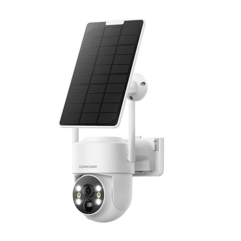 Campark SC43 2K Solar-Powered Wireless Security Camera System with 10CH NVR Monitor, 500GB HDD & Color Night Vision - Ideal for Home, Business & Outdoor Surveillance