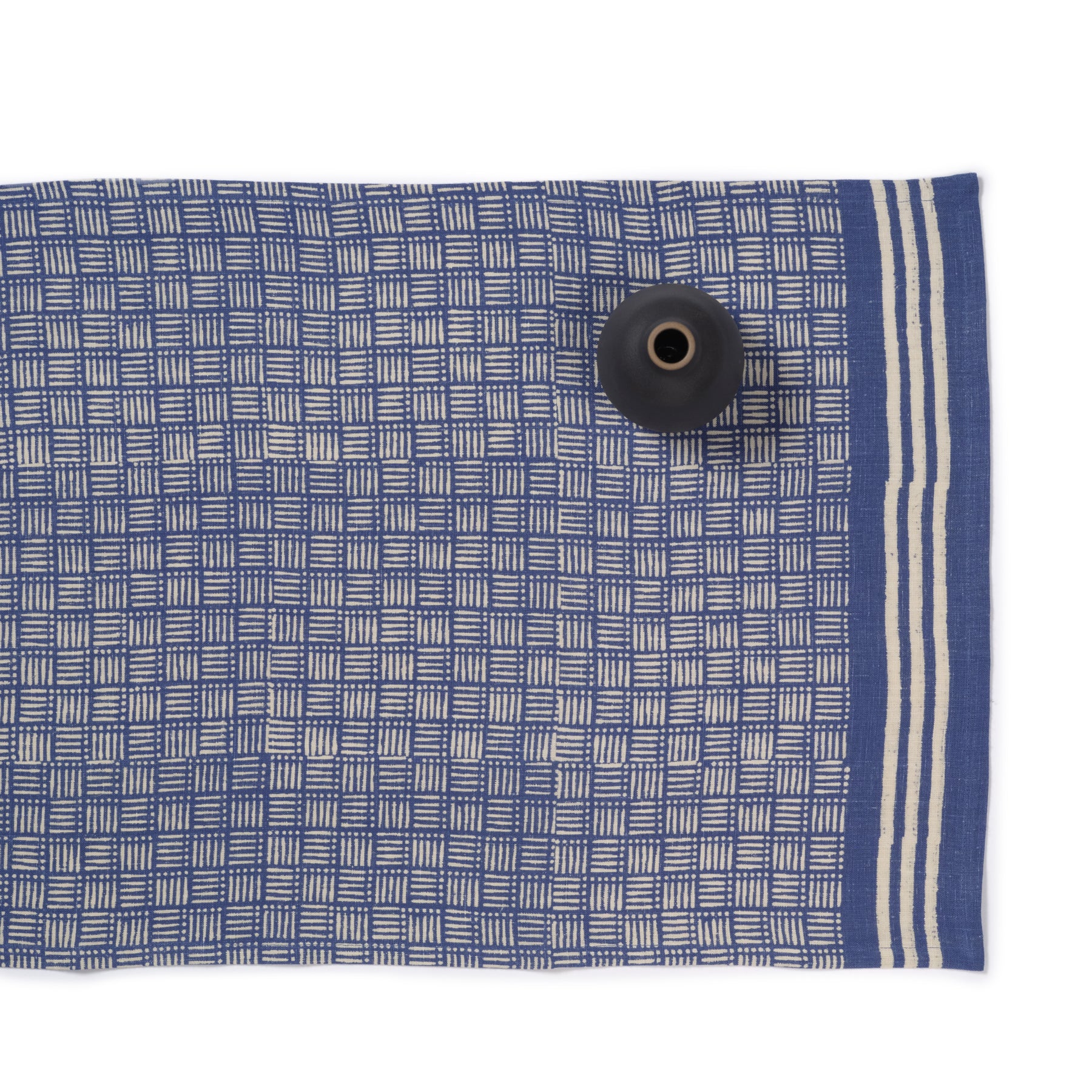 Premium Hatch Runner in Indigo - Soft & Durable Non-Slip Rug for Living Room, Bedroom, or Entryway - Stylish Home Decor for Modern Interiors