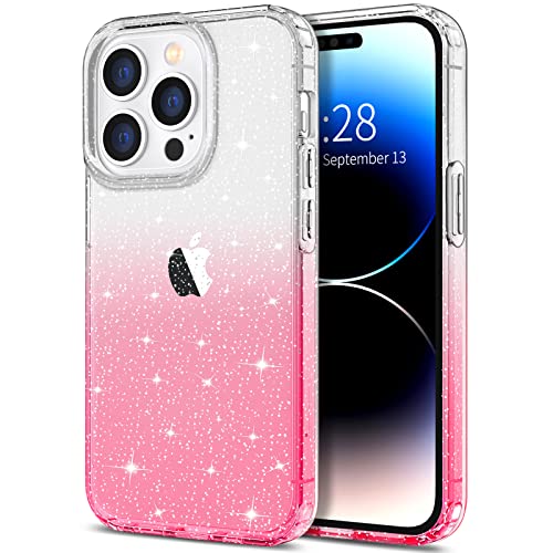 Clear/Pink Glitter