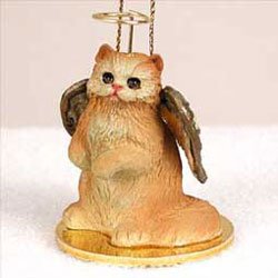 Handmade Persian Cat Christmas Ornament - Red Glass Holiday Decoration for Tree, Gift & Home Decor | Perfect for Xmas, Winter Decorations & Cat Lovers