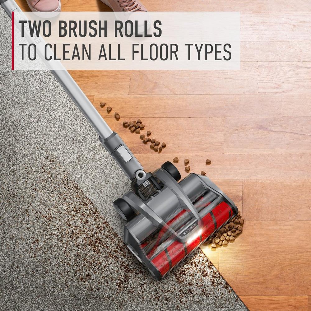 BISSELL ONEPWR Emerge Pet Cordless Vacuum Cleaner with All-Terrain Dual Brush Roll Nozzle & 2 Batteries - Powerful Pet Hair Removal for Carpets, Hard Floors & Stairs