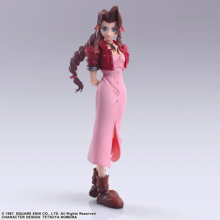 Bring Arts Final Fantasy XVII Aerith Gainsborough Action Figure - Square Enix Reissue Collectible for Gamers & Anime Fans | Perfect for Display, Cosplay, and Gift Giving