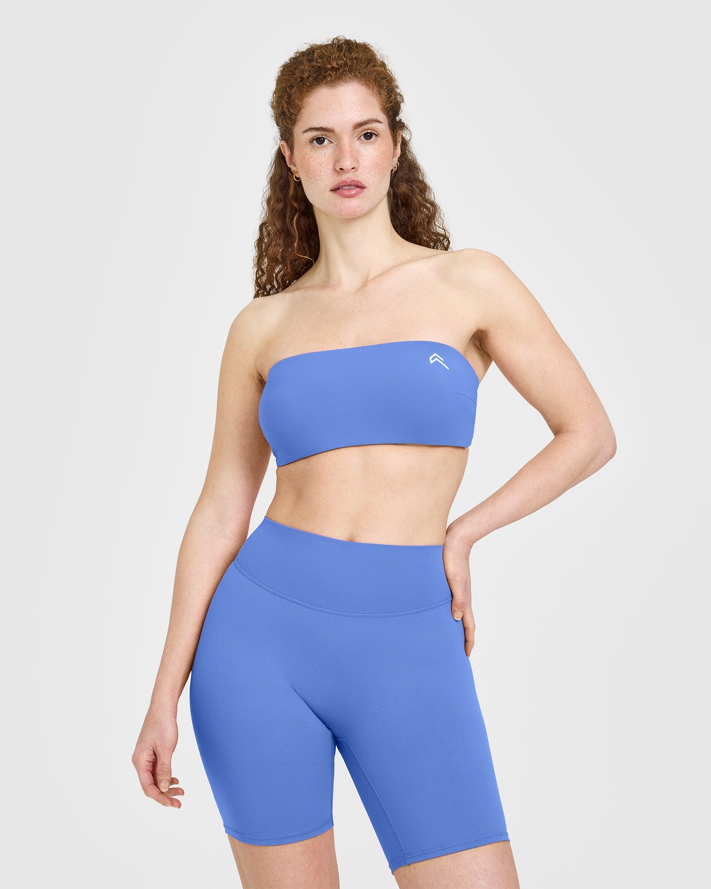 Unified Micro Bandeau Bralette in Glaucous Blue | Seamless Comfort Bra for Yoga, Lounge & Everyday Wear