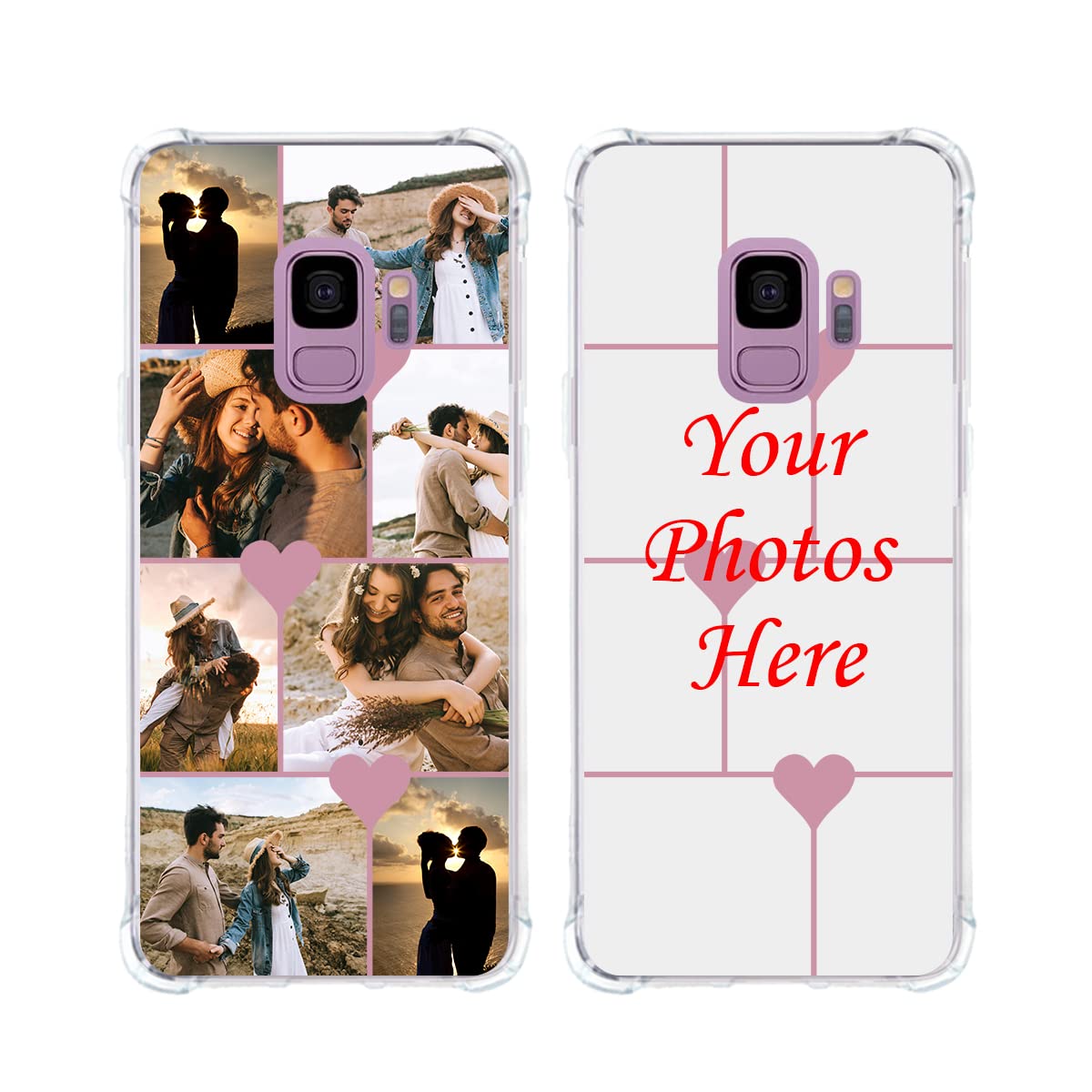 Custom Samsung Galaxy S9 Phone Case - Ultra Thin TPU Bumper with Multi-Photo Collage | Personalized Gift for Birthday, Anniversary & Christmas | Perfect for Everyday Protection & Special Occasions