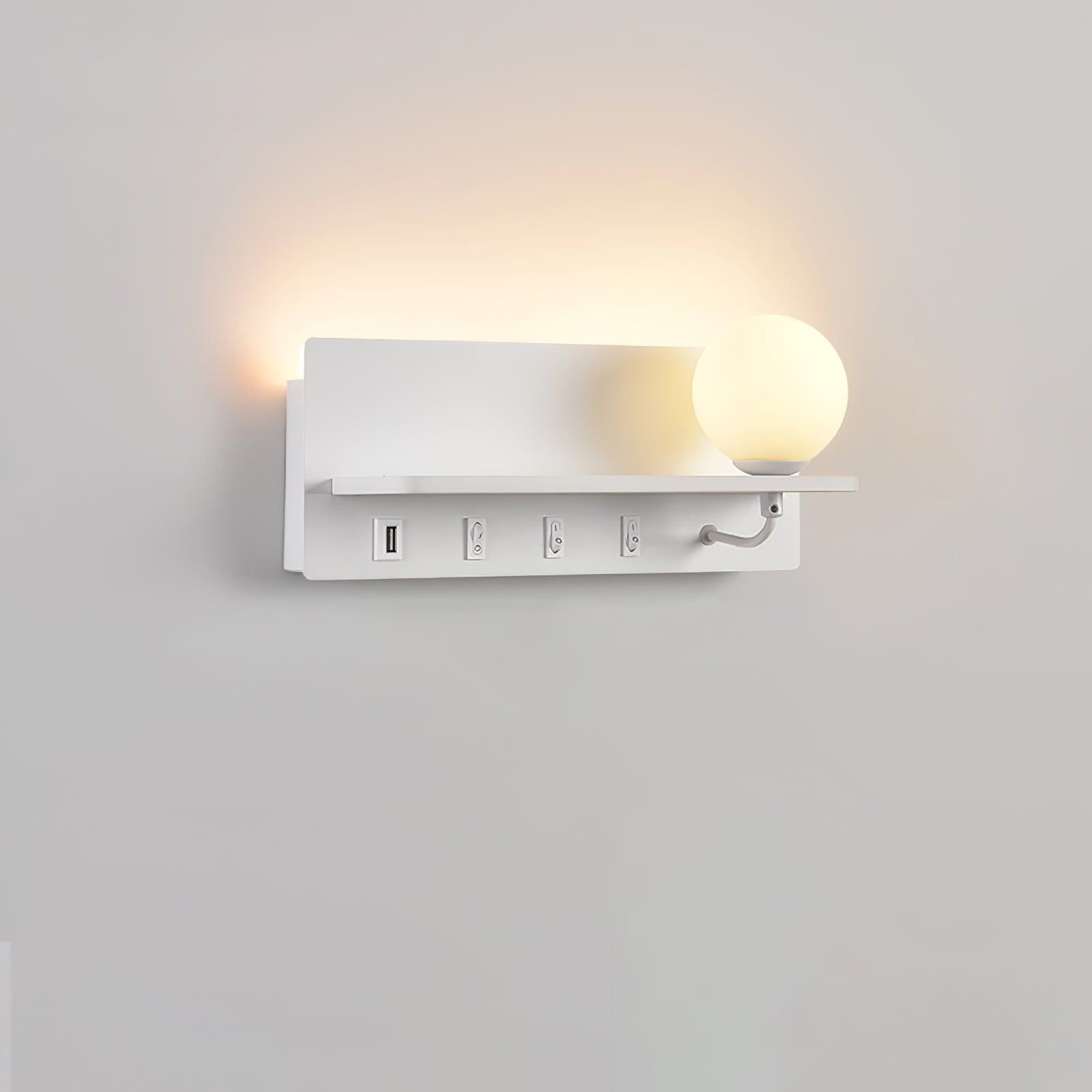 Slim Wall Lamp - Modern Minimalist LED Light Fixture for Bedroom, Living Room, and Hallway Lighting - Perfect for Home Decor and Ambient Illumination